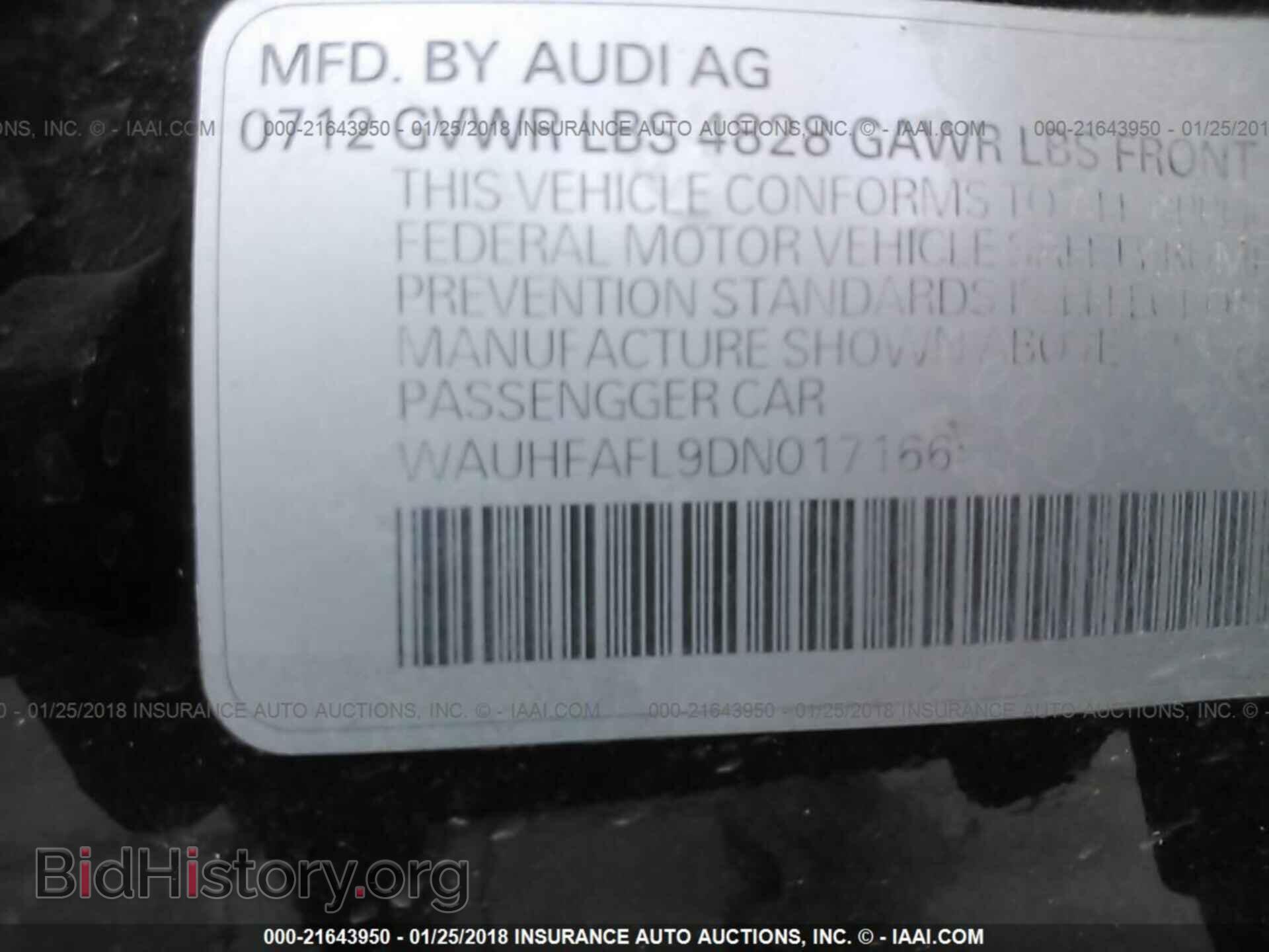2013 Audi A4 - VIN: WAUHFAFL9DN017166 - Photo 9