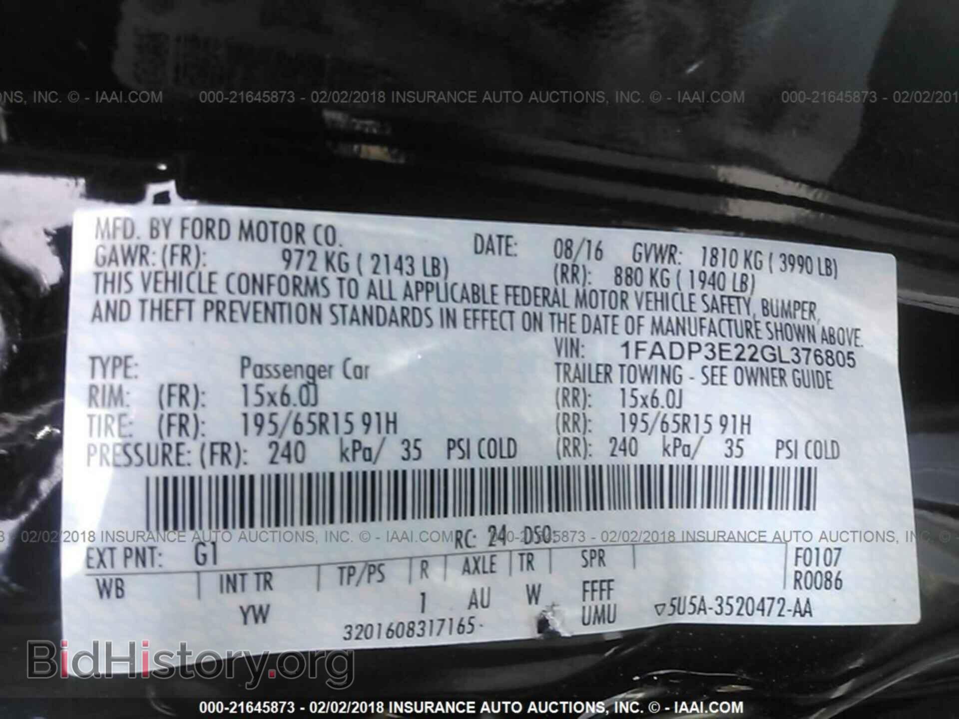2016 Ford Focus - VIN: 1FADP3E22GL376805 - Фото 9