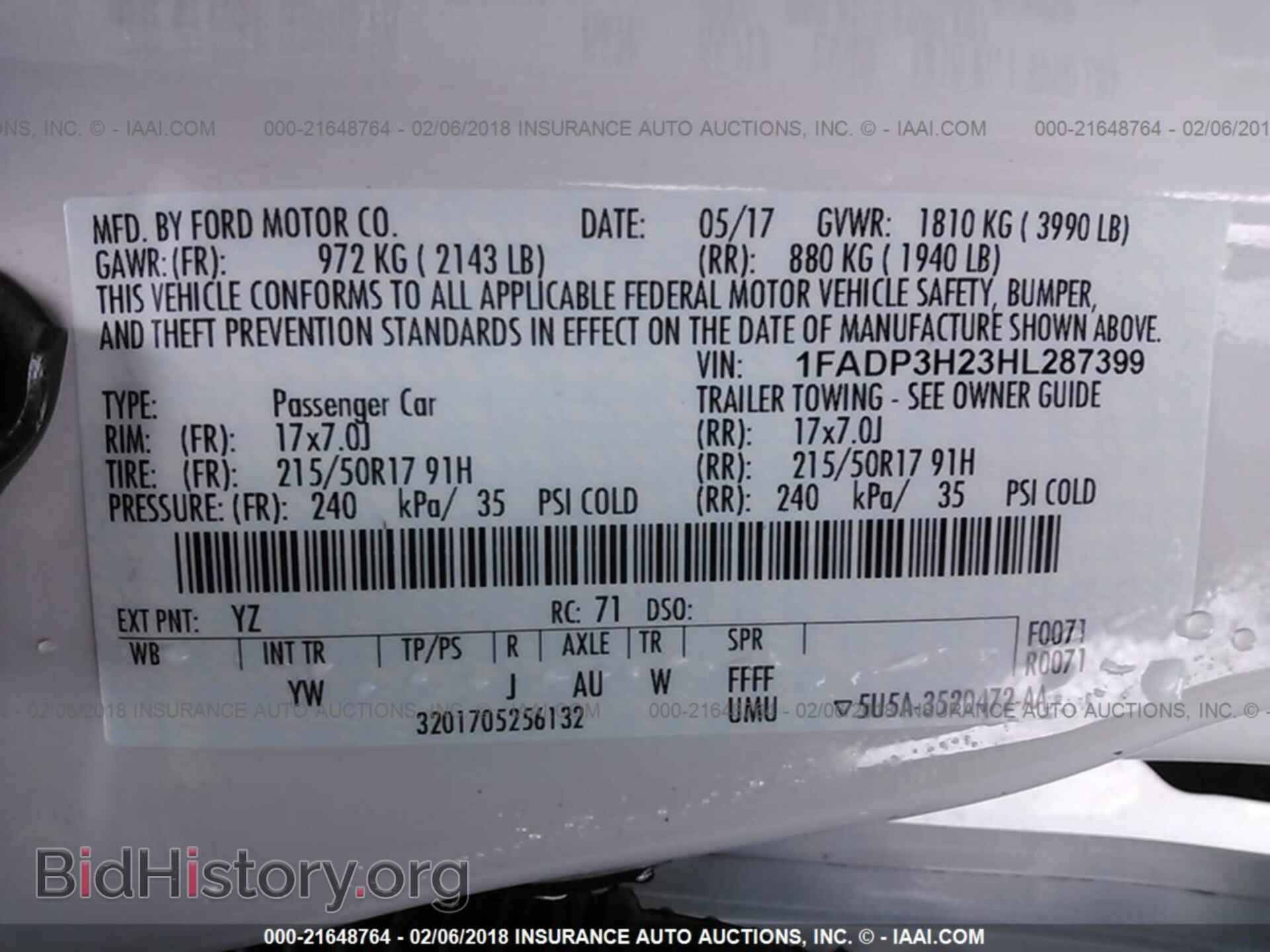 2017 Ford Focus - VIN: 1FADP3H23HL287399 - Photo 9