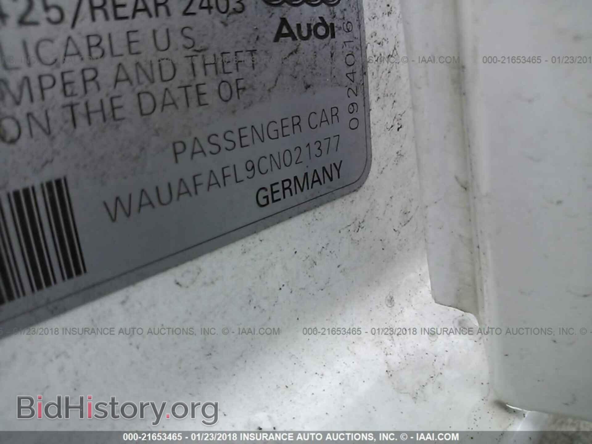 2012 Audi A4 - VIN: WAUAFAFL9CN021377 - Photo 9
