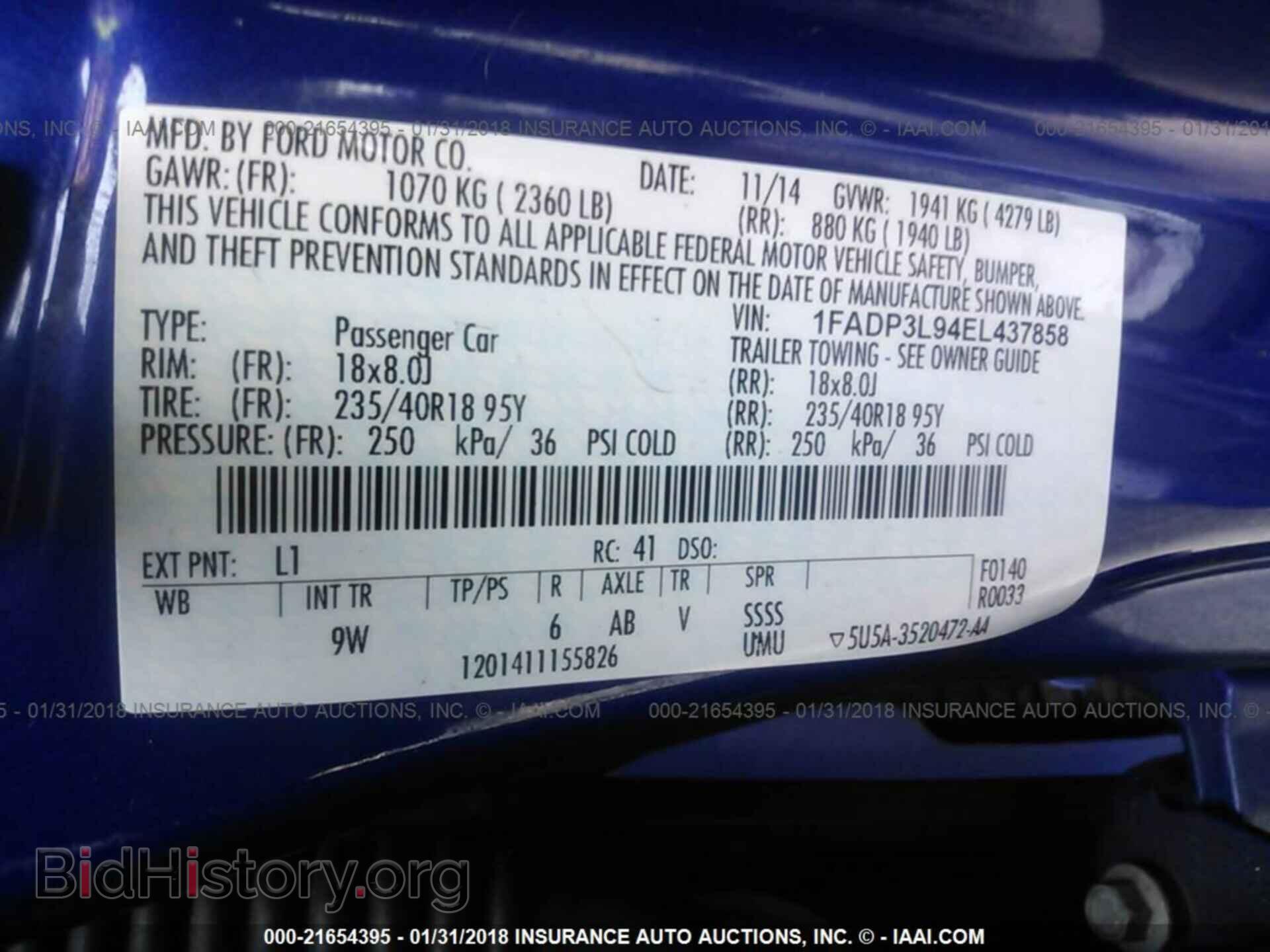 2014 Ford Focus - VIN: 1FADP3L94EL437858 - Фото 9