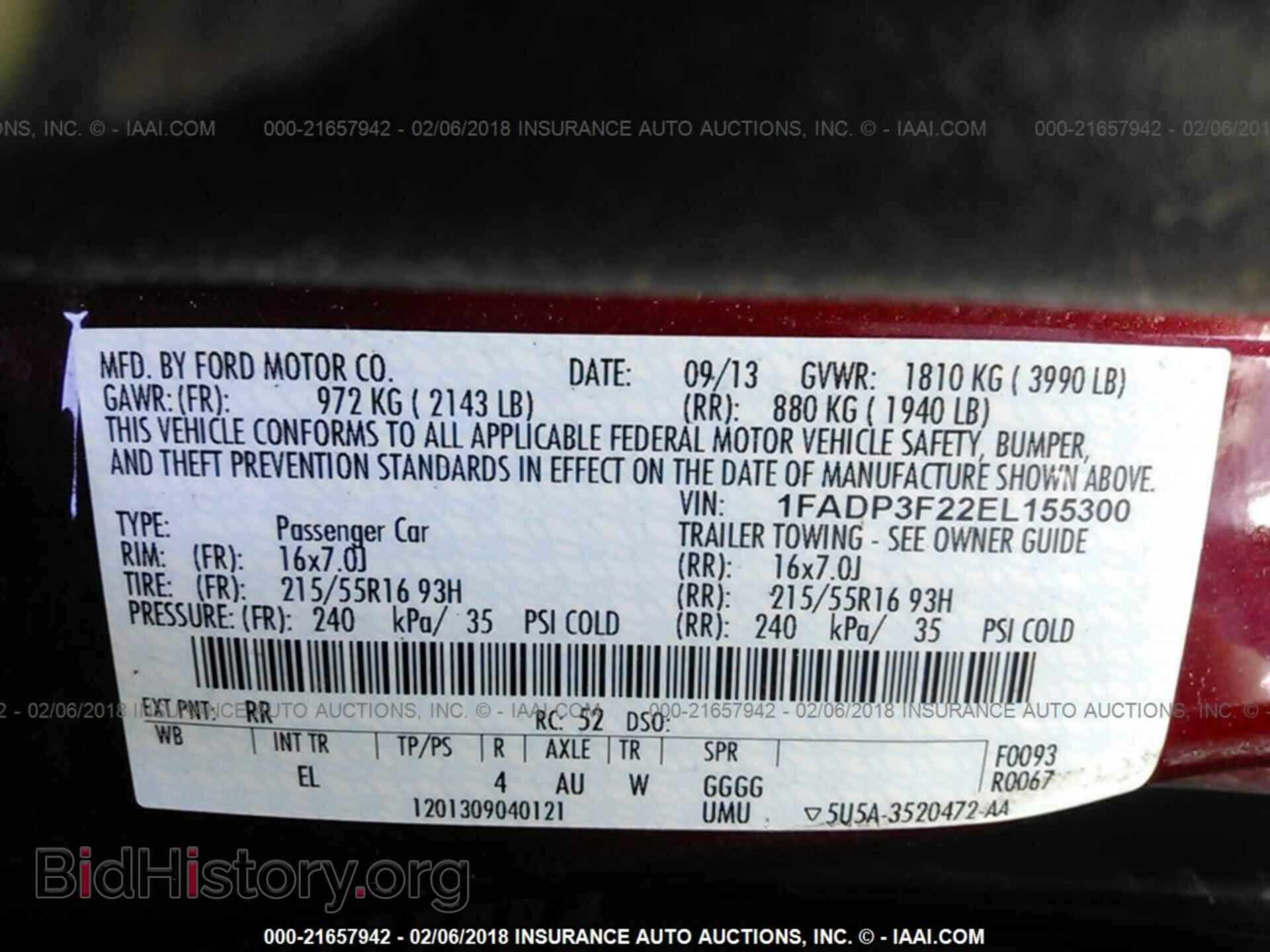 2014 Ford Focus - VIN: 1FADP3F22EL155300 - Фото 9