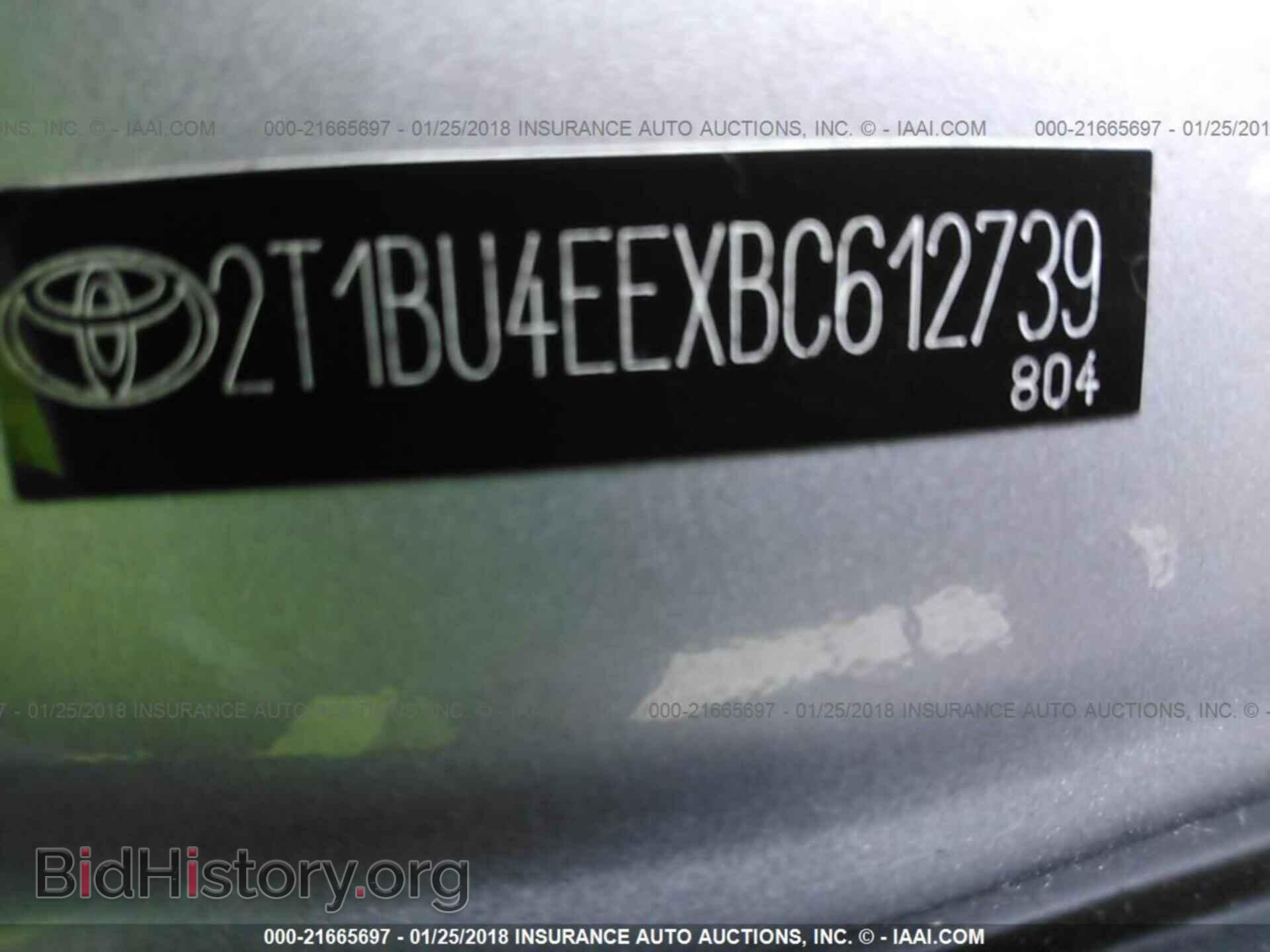 2011 Toyota Corolla - VIN: 2T1BU4EEXBC612739 - Фото 9
