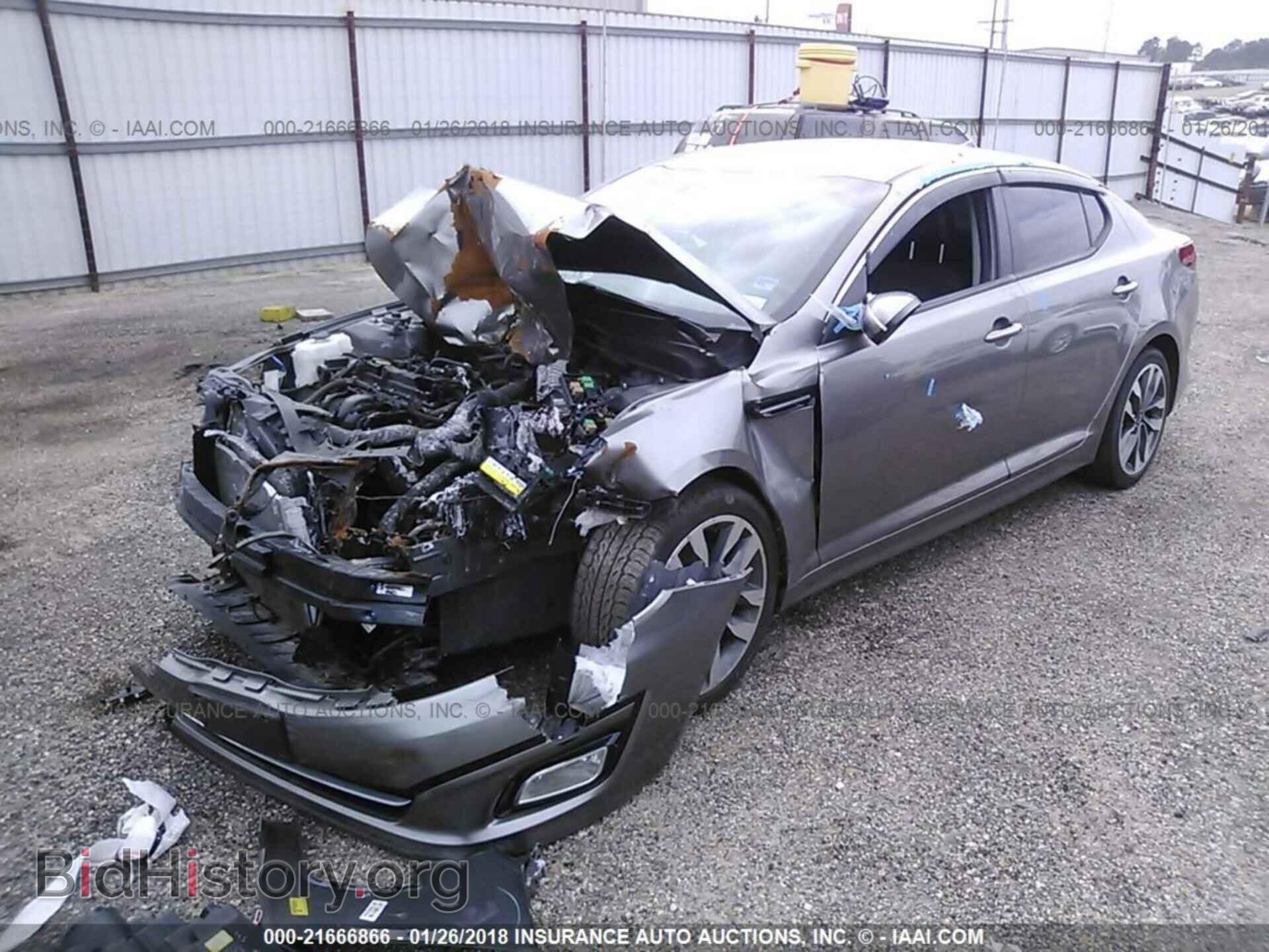 2015 Kia Optima - VIN: 5XXGR4A76FG489826 - Фото 2