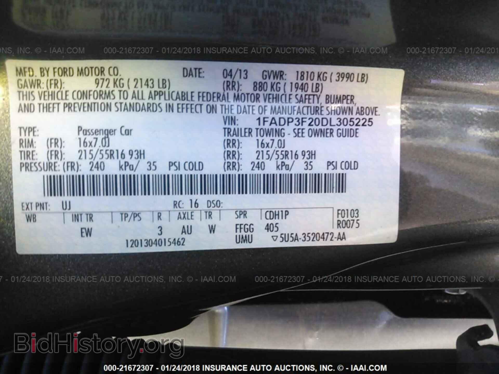 2013 Ford Focus - VIN: 1FADP3F20DL305225 - Фото 9