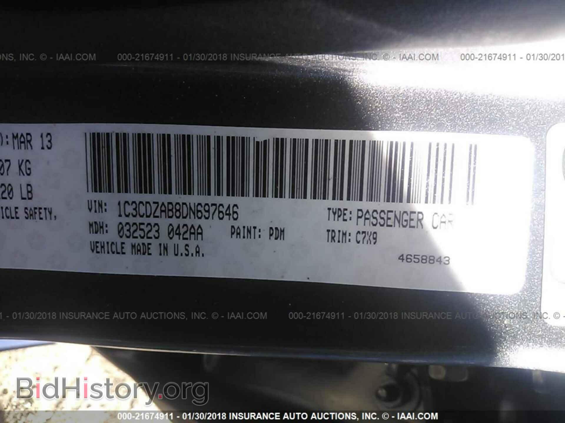 2013 Dodge Avenger - VIN: 1C3CDZAB8DN697646 - Photo 9