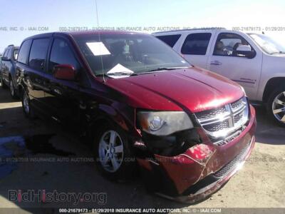 2011 Dodge GRAND CARAVAN, red — VIN 2D4RN3DG1BR683159, IAAI