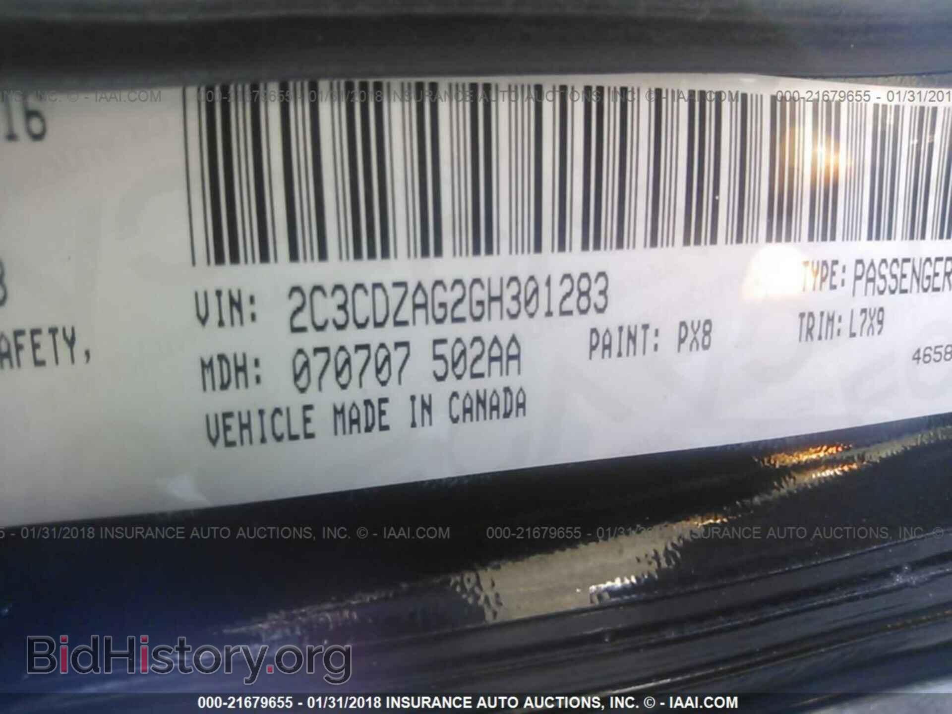 2016 Dodge Challenger - VIN: 2C3CDZAG2GH301283 - Photo 9