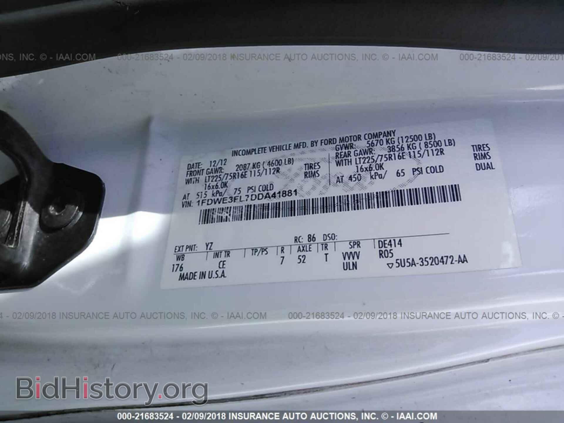 2013 Ford Econoline - VIN: 1FDWE3FL7DDA41881 - Фото 10