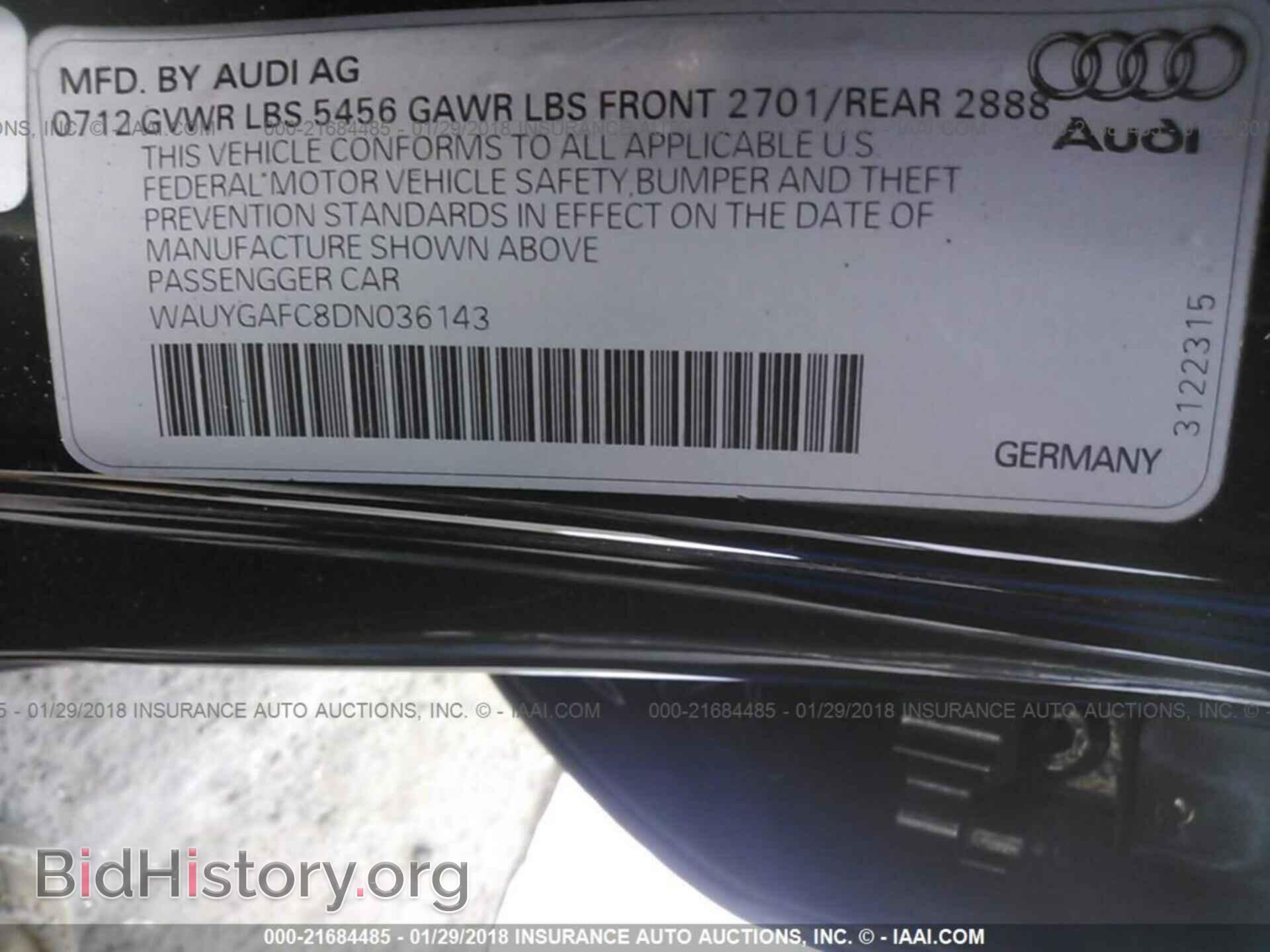 2013 Audi A7 - VIN: WAUYGAFC8DN036143 - Photo 9
