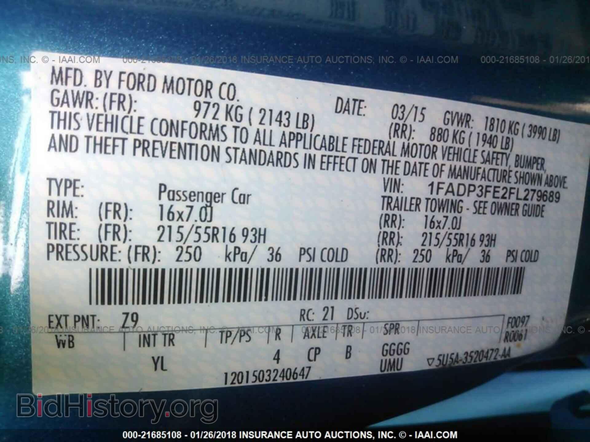 2015 Ford Focus - VIN: 1FADP3FE2FL279689 - Photo 9