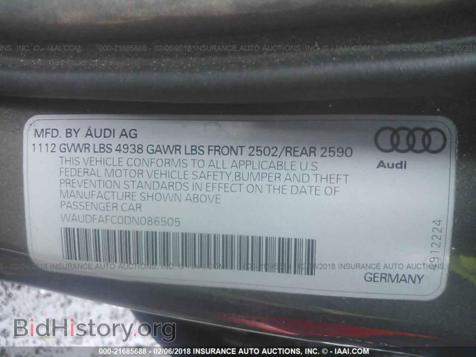 2013 Audi A6 - VIN: WAUDFAFC0DN086505 - Photo 9