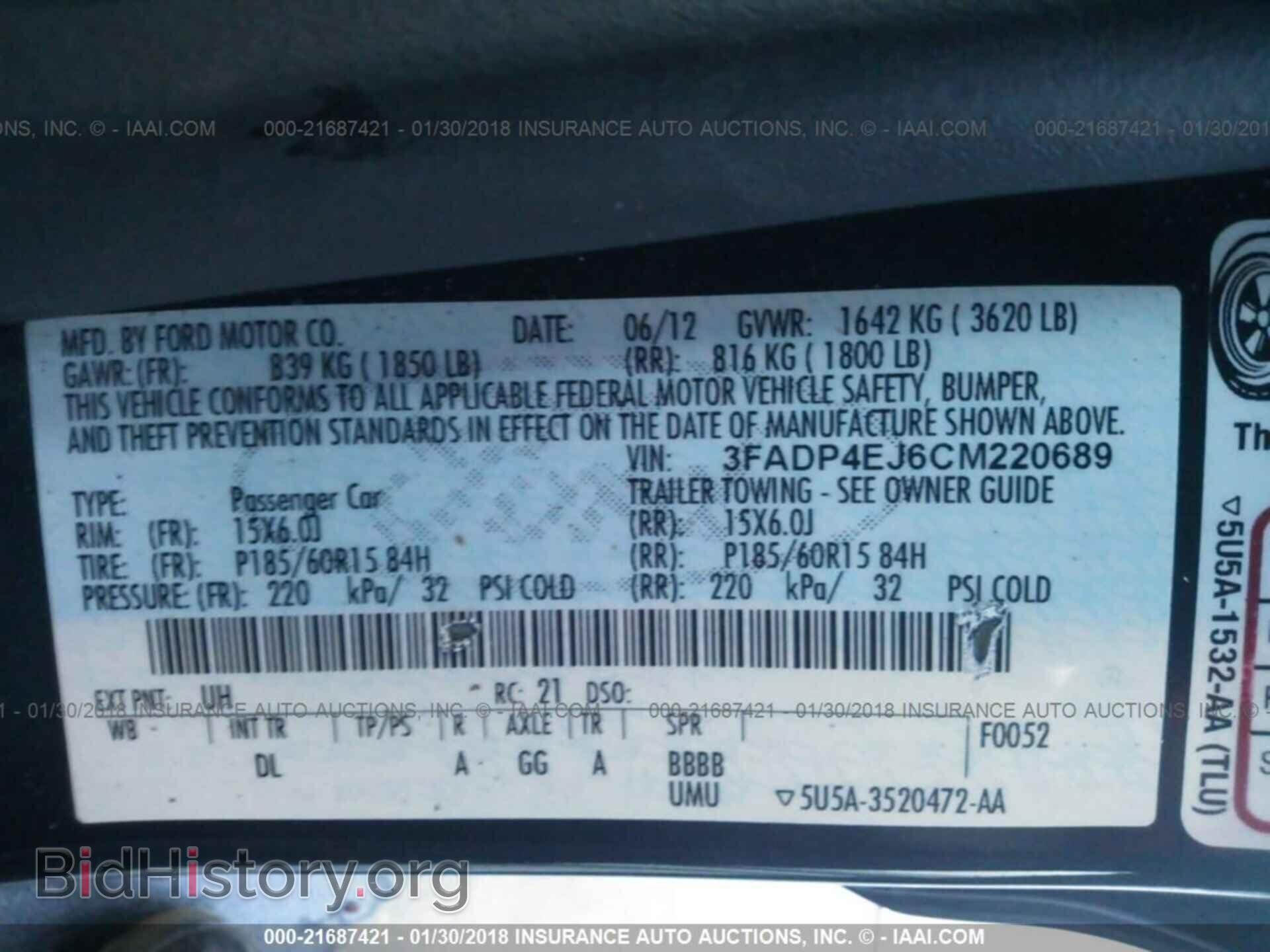 2012 Ford Fiesta - VIN: 3FADP4EJ6CM220689 - Photo 9