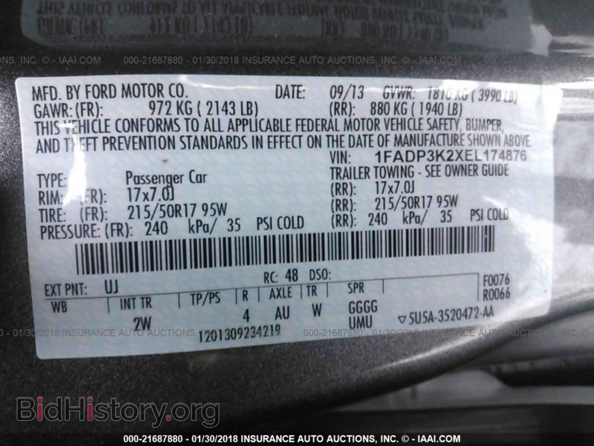 2014 Ford Focus - VIN: 1FADP3K2XEL174876 - Фото 9