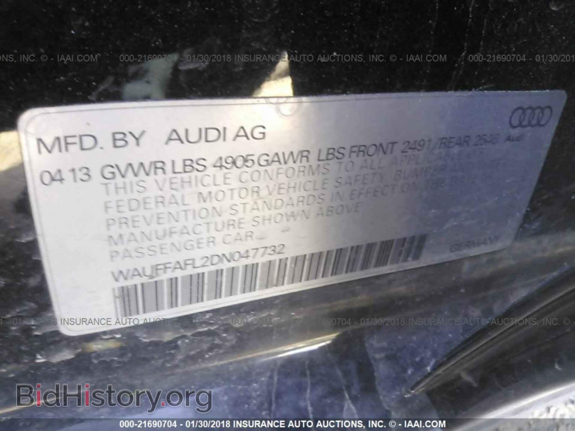 2013 Audi A4 - VIN: WAUFFAFL2DN047732 - Photo 9