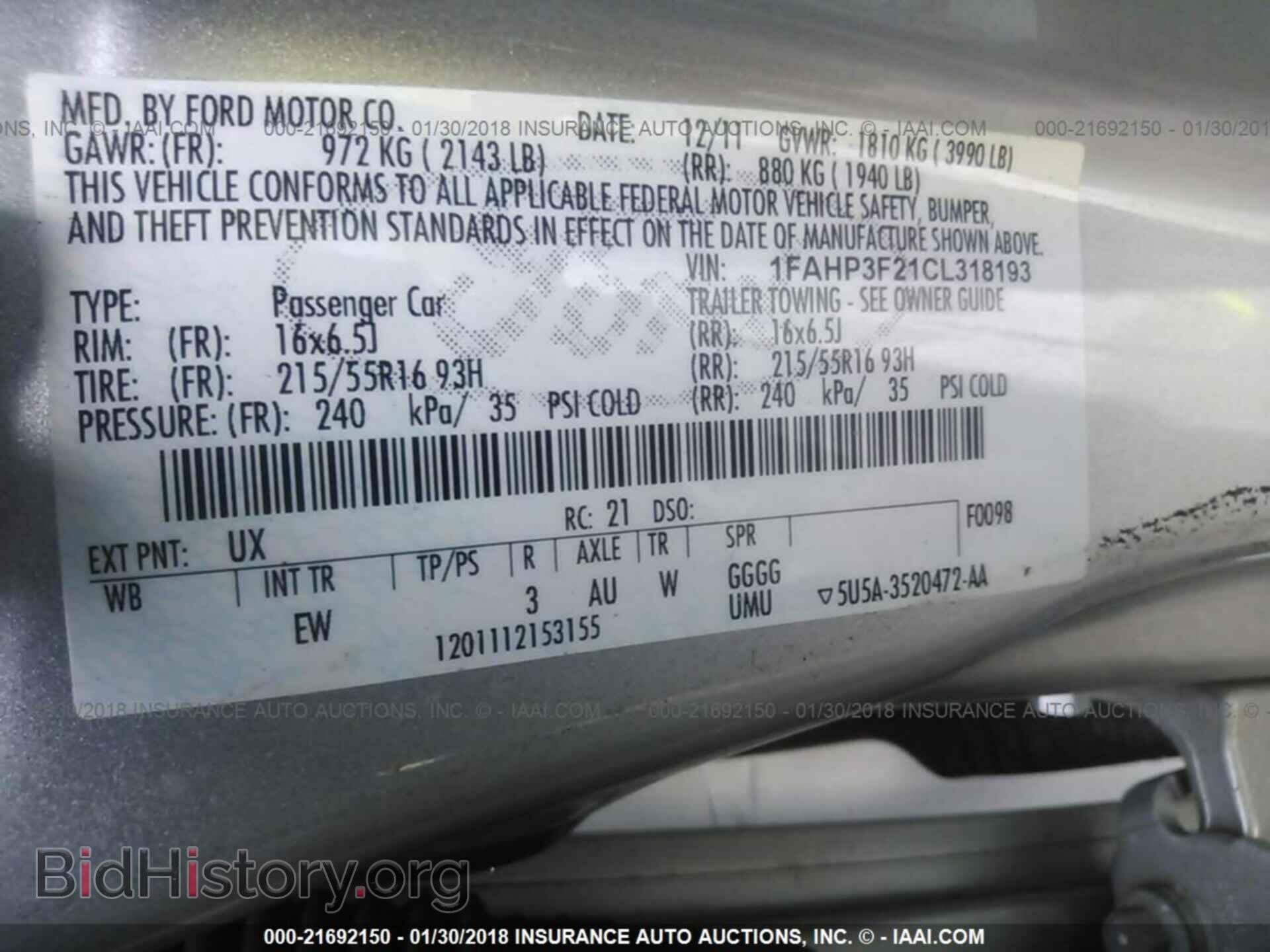 2012 Ford Focus - VIN: 1FAHP3F21CL318193 - Photo 9