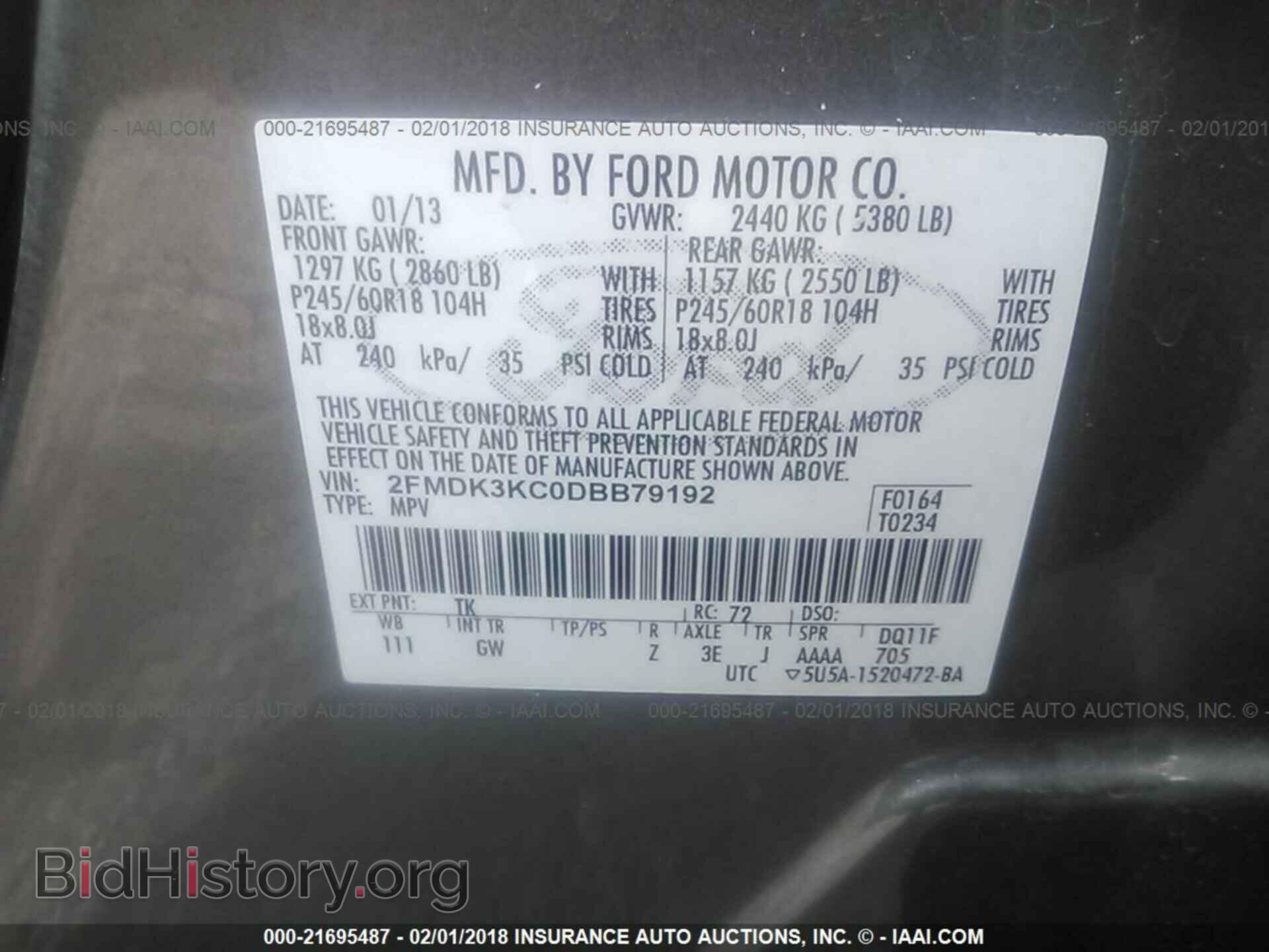 2013 Ford Edge - VIN: 2FMDK3KC0DBB79192 - Photo 9