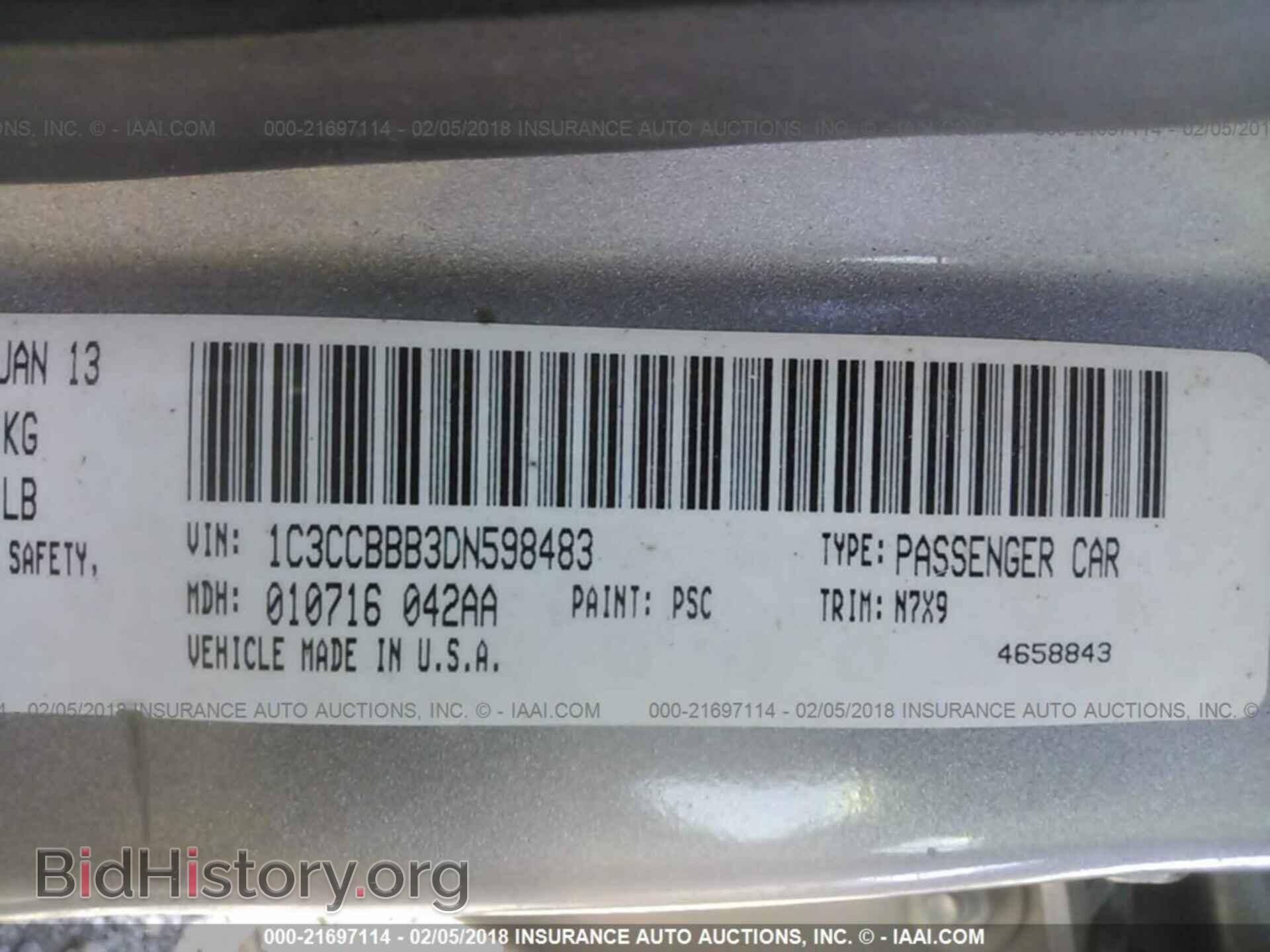 2013 Chrysler 200 - VIN: 1C3CCBBB3DN598483 - Photo 9