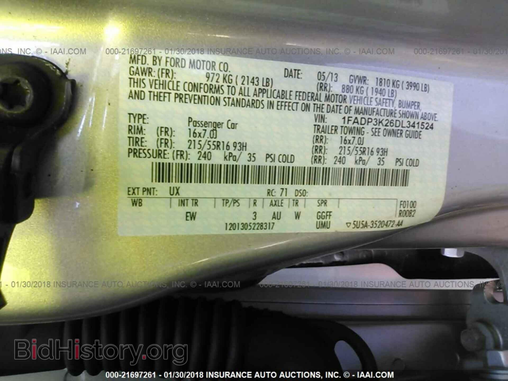 2013 Ford Focus - VIN: 1FADP3K26DL341524 - Фото 9