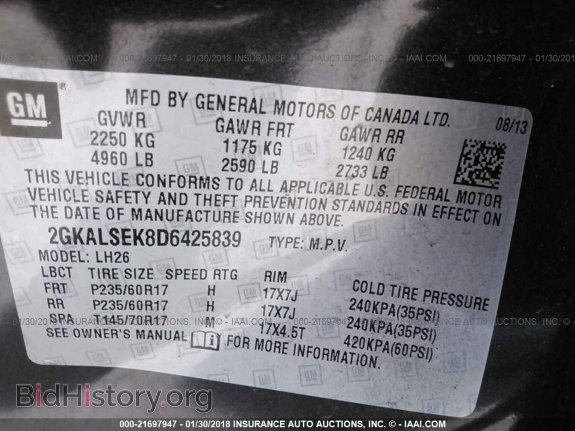 2013 Gmc Terrain - VIN: 2GKALSEK8D6425839 - Photo 9