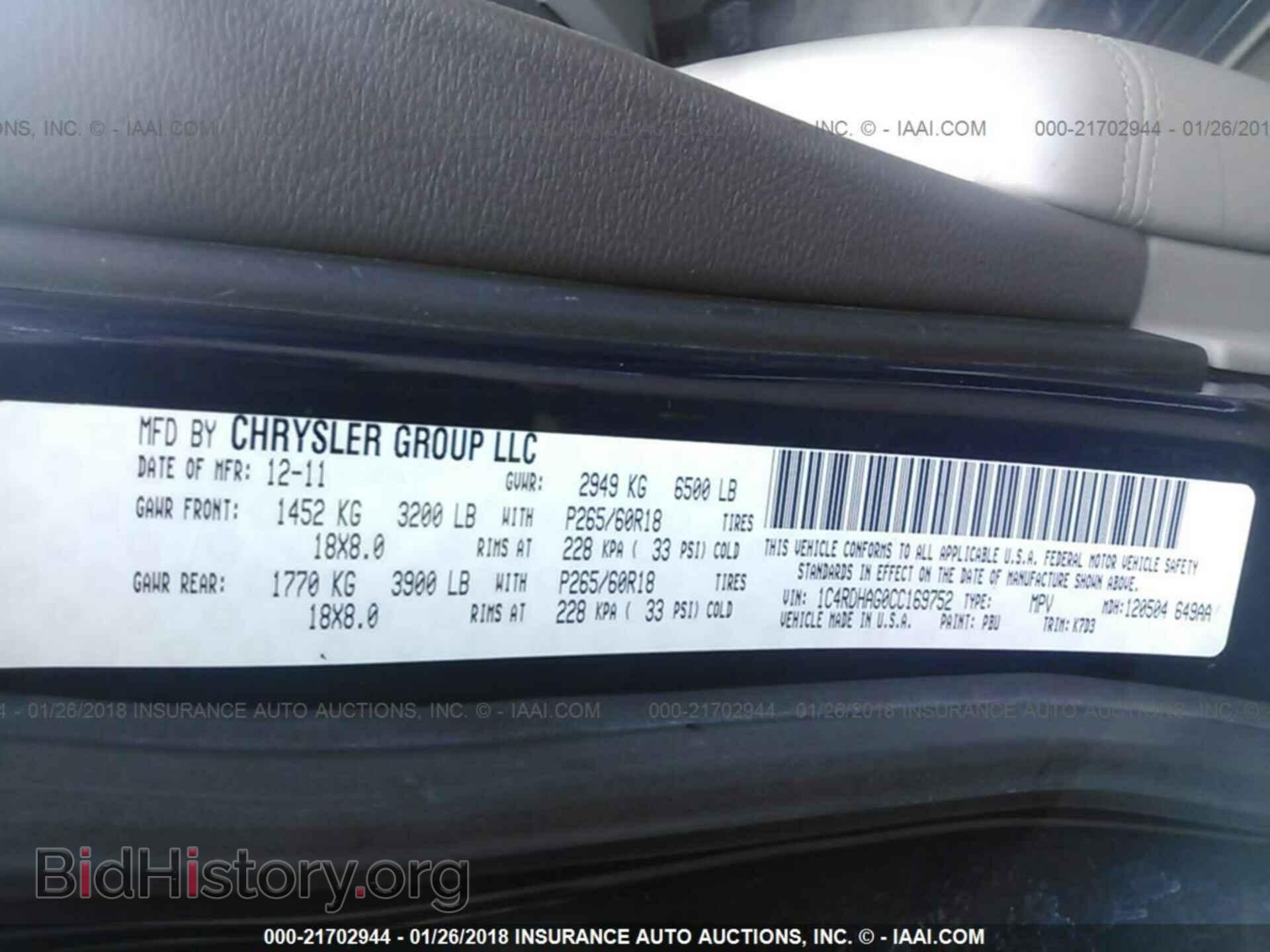 2012 Dodge Durango - VIN: 1C4RDHAG0CC169752 - Photo 9