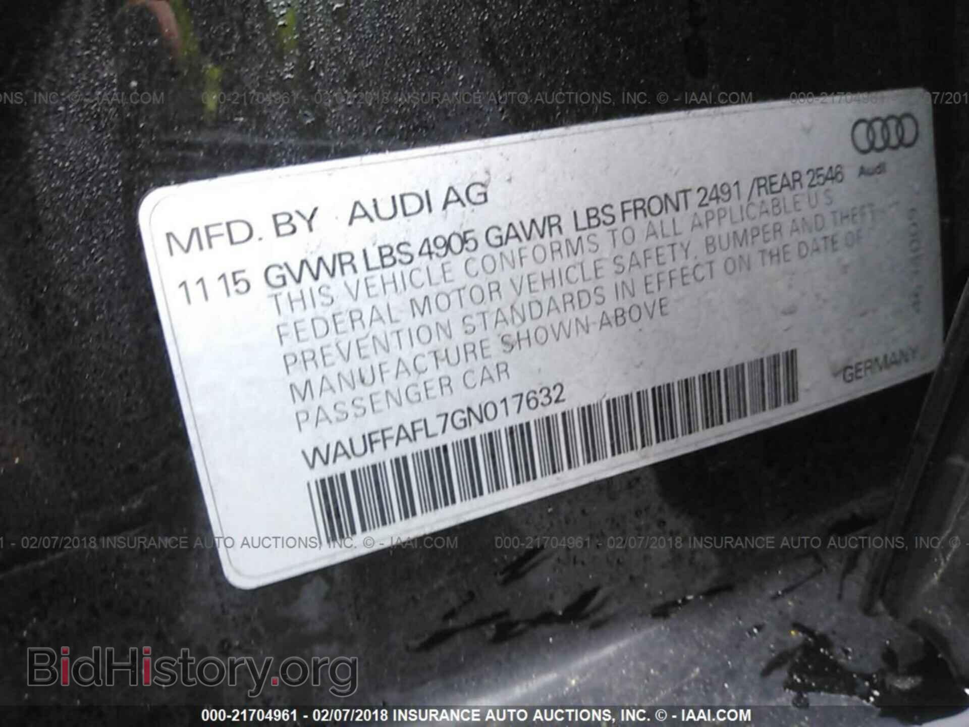 2016 Audi A4 - VIN: WAUFFAFL7GN017632 - Photo 9