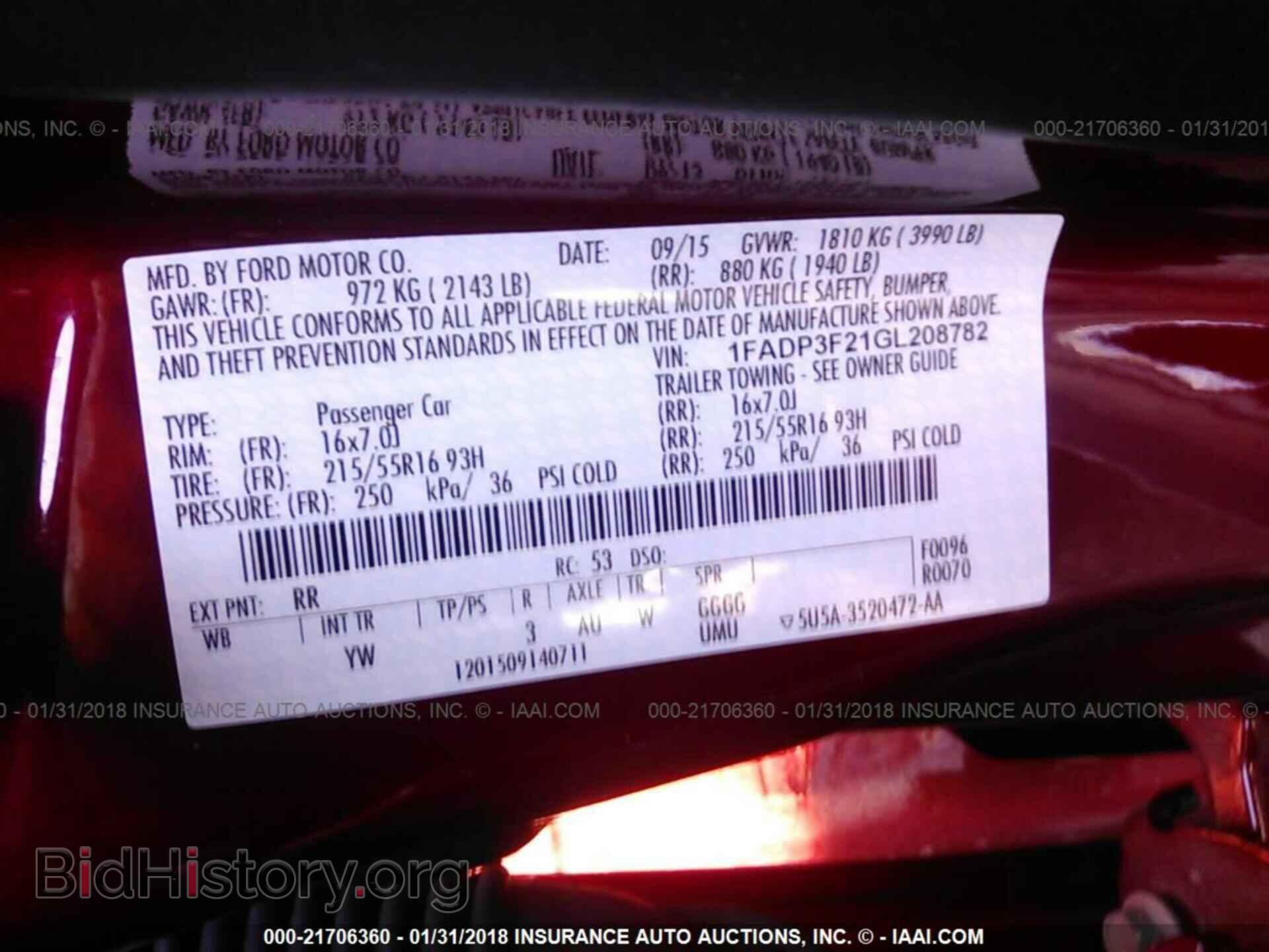 2016 Ford Focus - VIN: 1FADP3F21GL208782 - Photo 9
