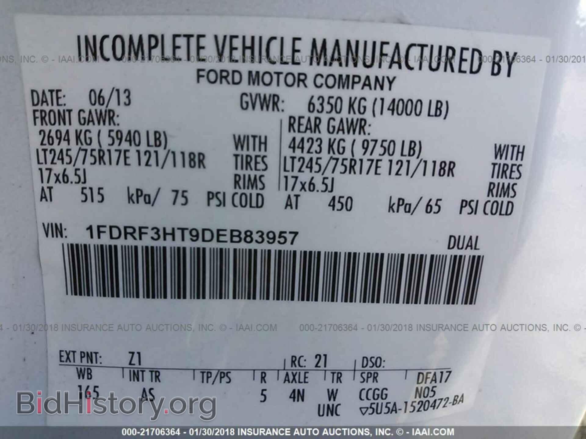 2013 Ford F350 - VIN: 1FDRF3HT9DEB83957 - Фото 9