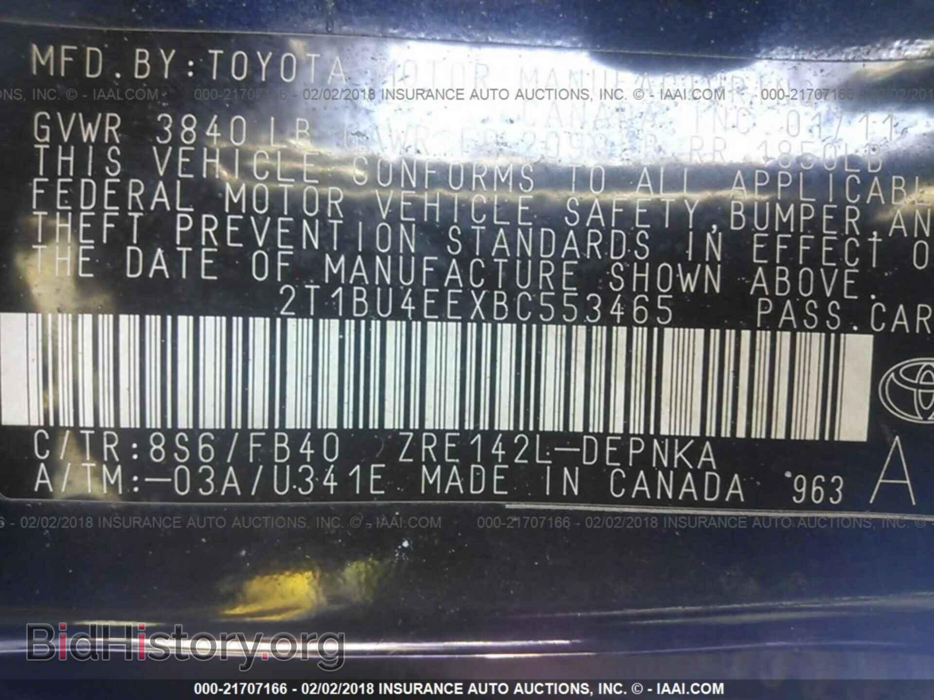 2011 Toyota Corolla - VIN: 2T1BU4EEXBC553465 - Photo 9