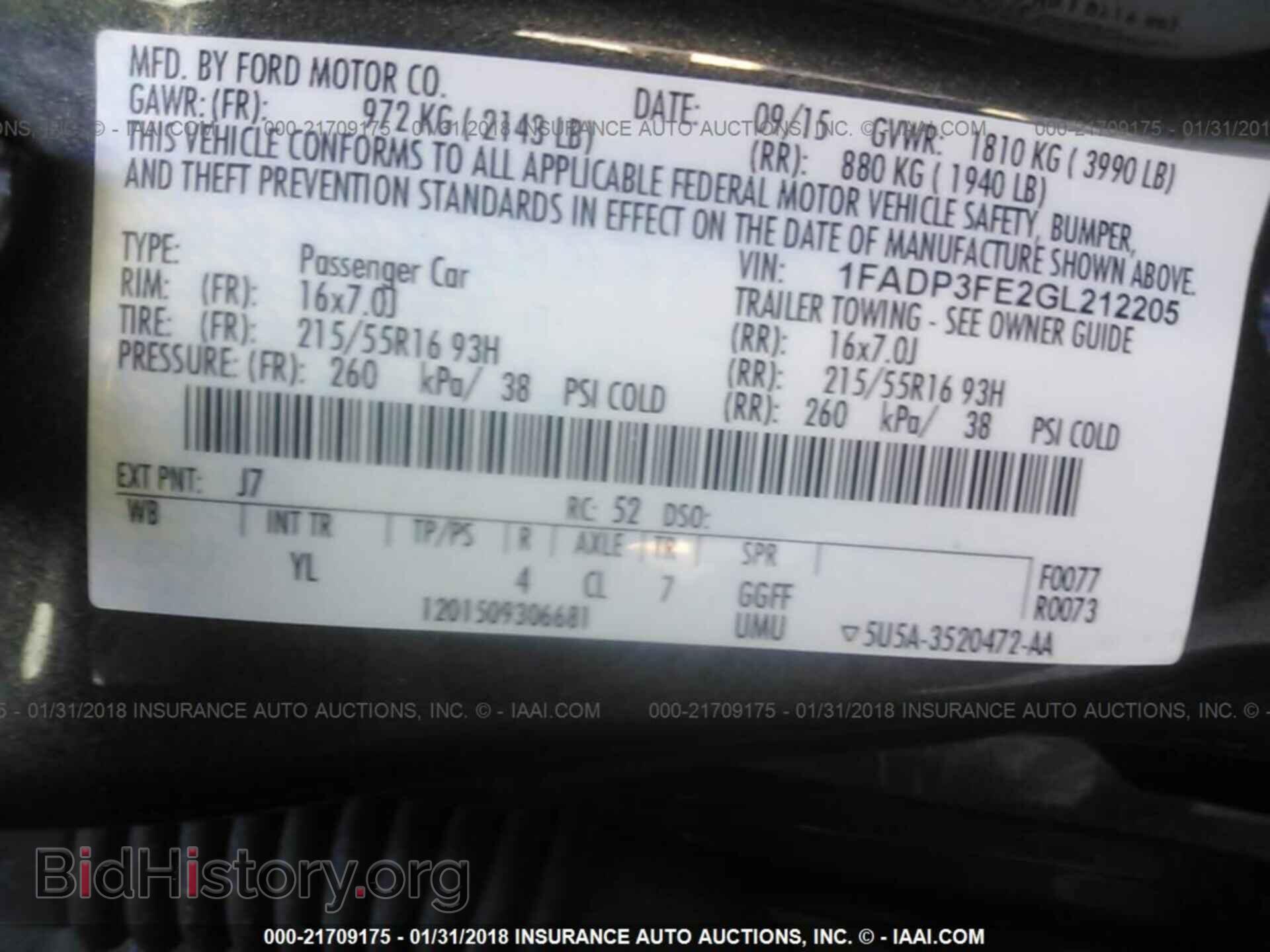 2016 Ford Focus - VIN: 1FADP3FE2GL212205 - Фото 9
