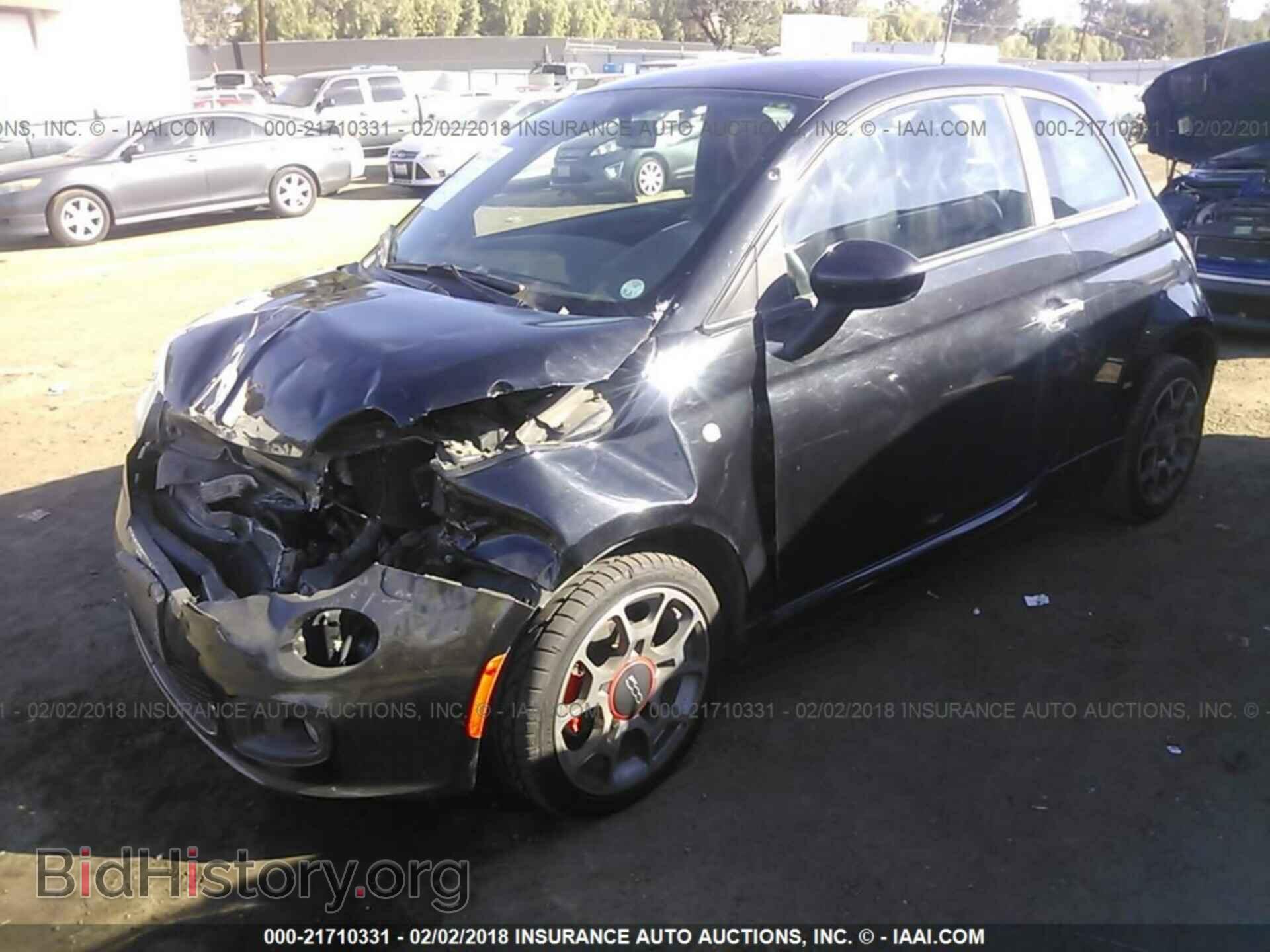 2012 Fiat 500 - VIN: 3C3CFFBR8CT332239 - Фото 2