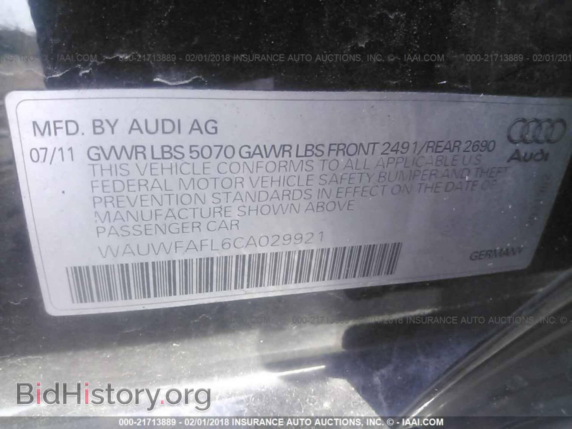 2012 Audi A4 - VIN: WAUWFAFL6CA029921 - Photo 9