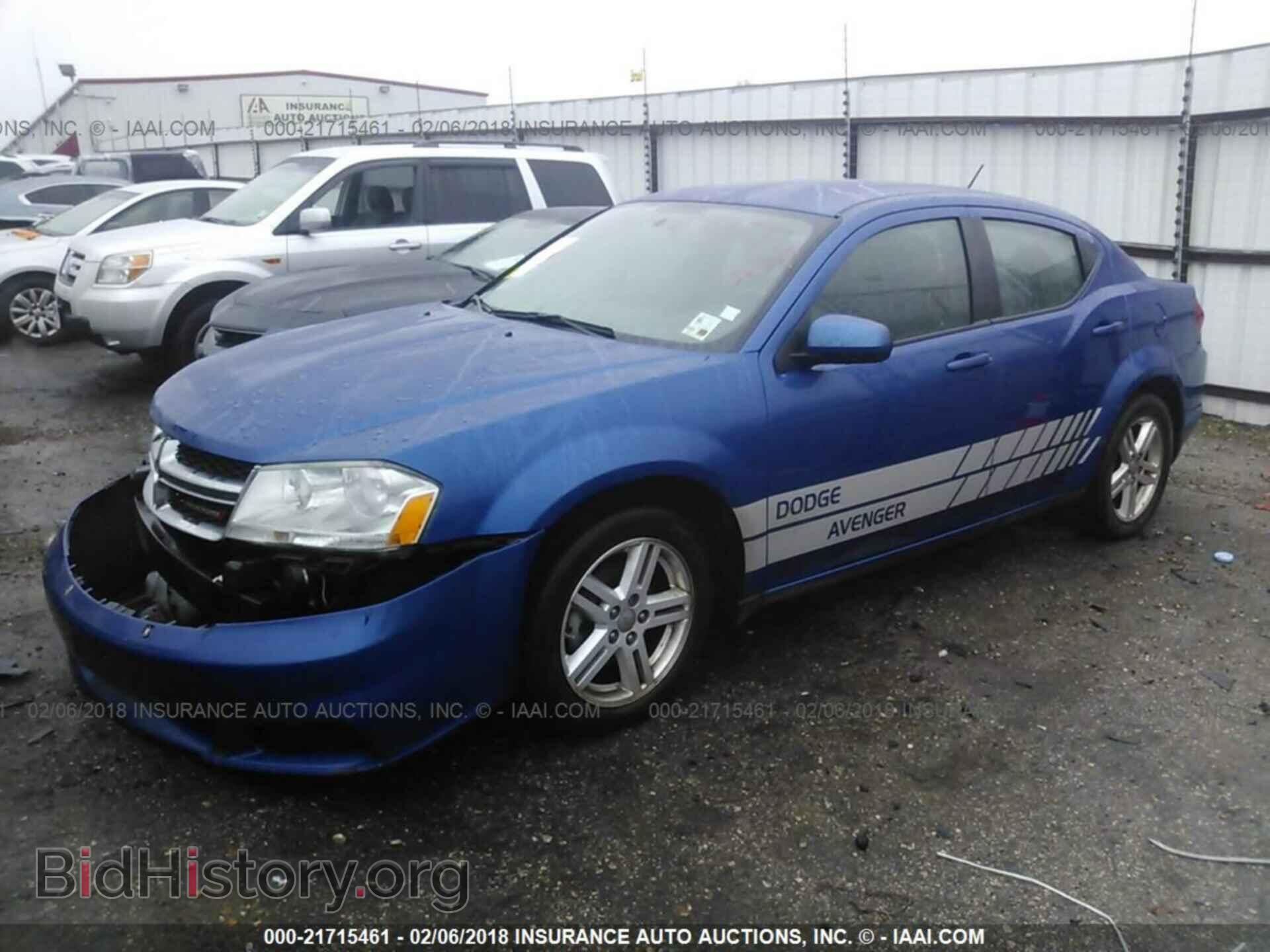 2012 Dodge Avenger - VIN: 1C3CDZCB5CN290217 - Фото 2
