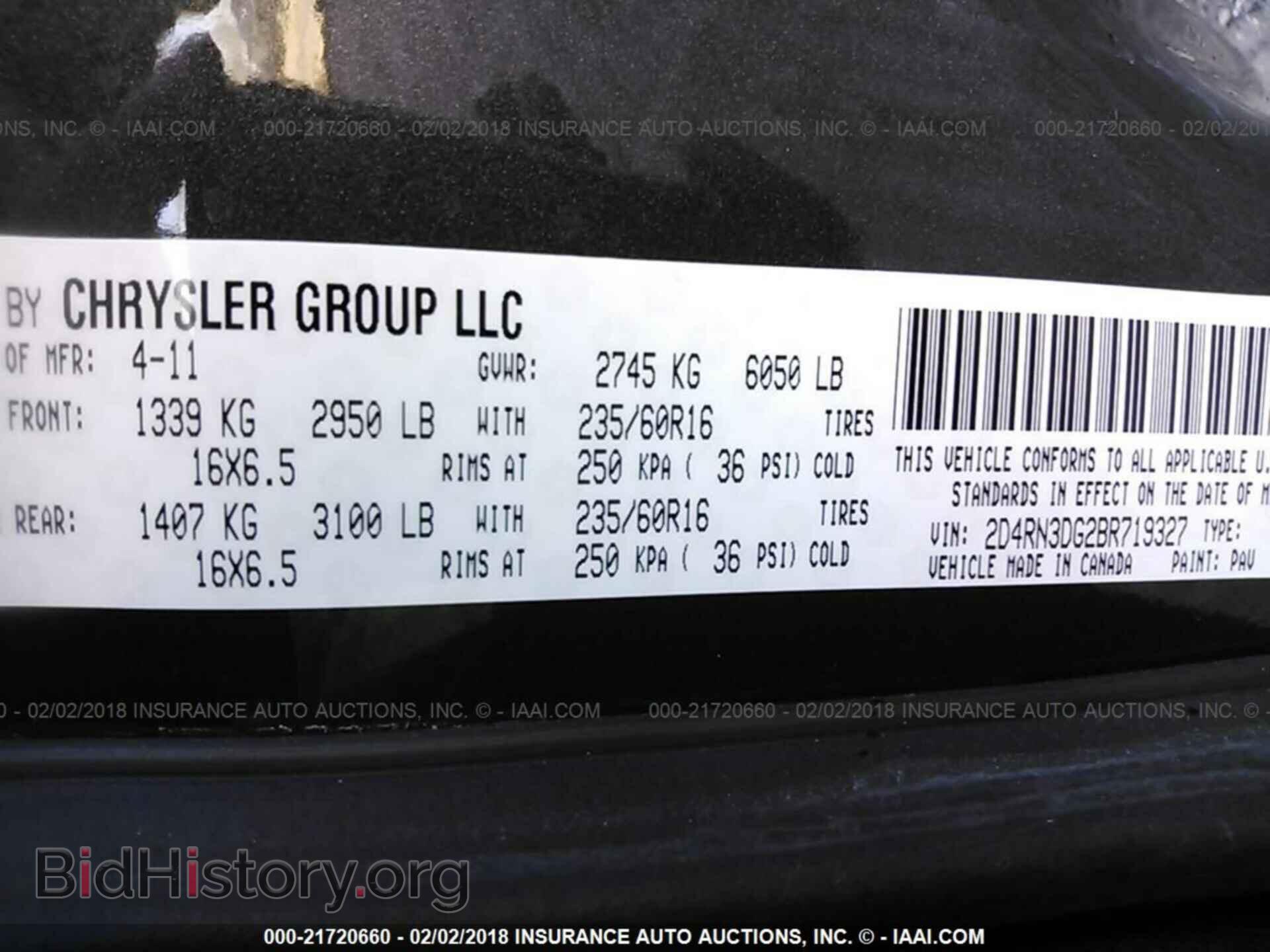 2011 Dodge Grand caravan - VIN: 2D4RN3DG2BR719327 - Photo 9
