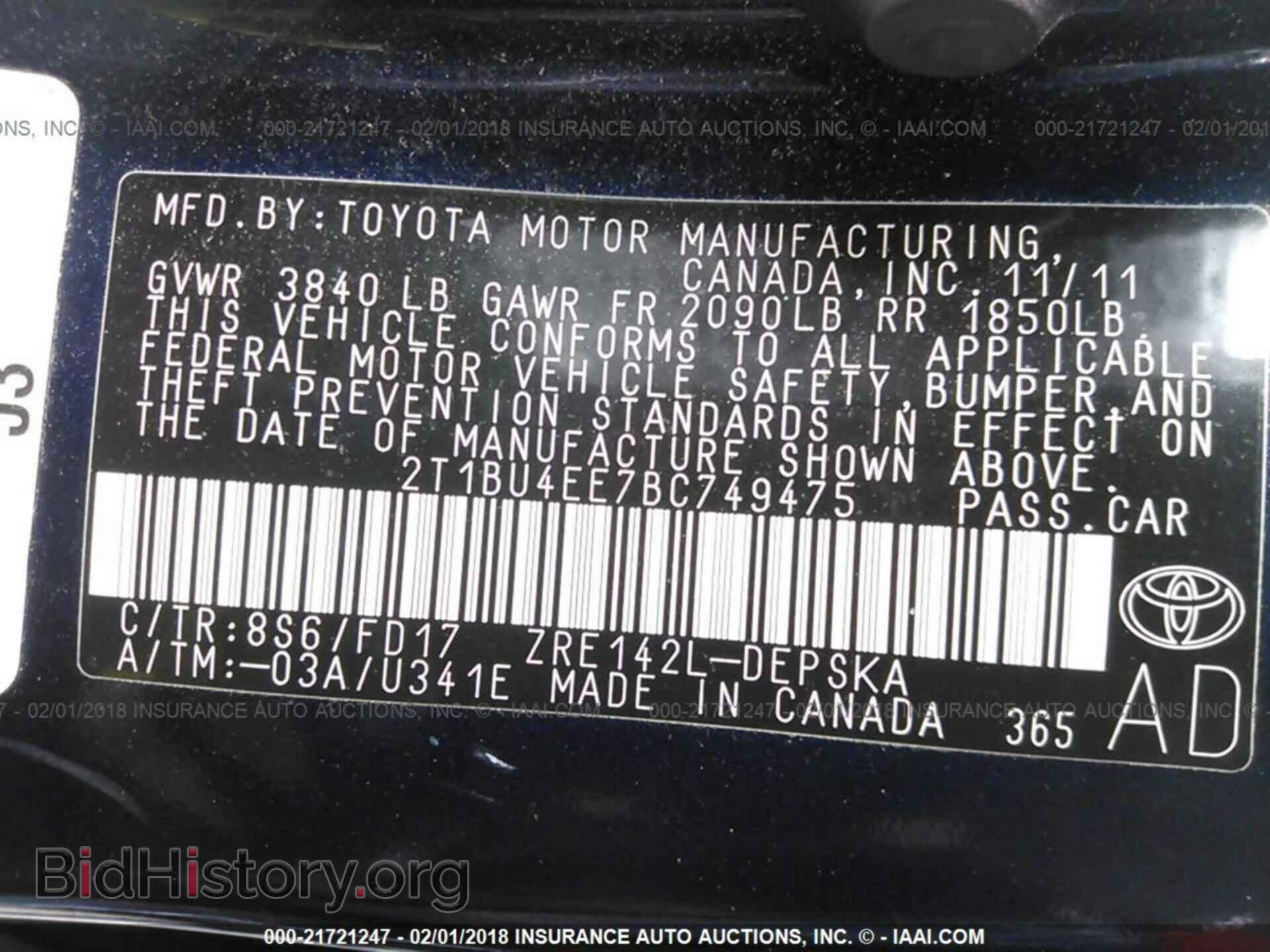 2011 Toyota Corolla - VIN: 2T1BU4EE7BC749475 - Photo 9