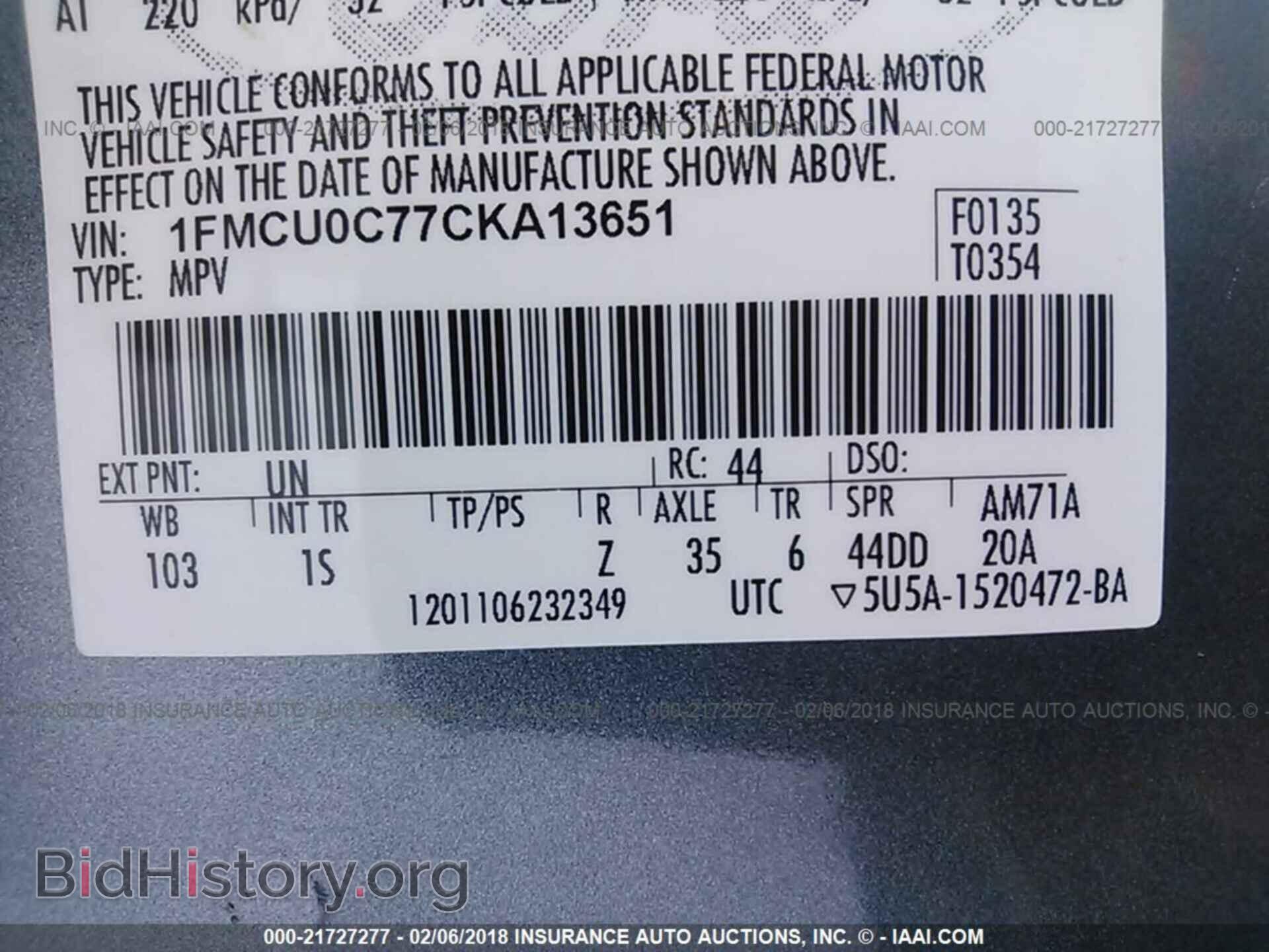 2012 Ford Escape - VIN: 1FMCU0C77CKA13651 - Photo 9
