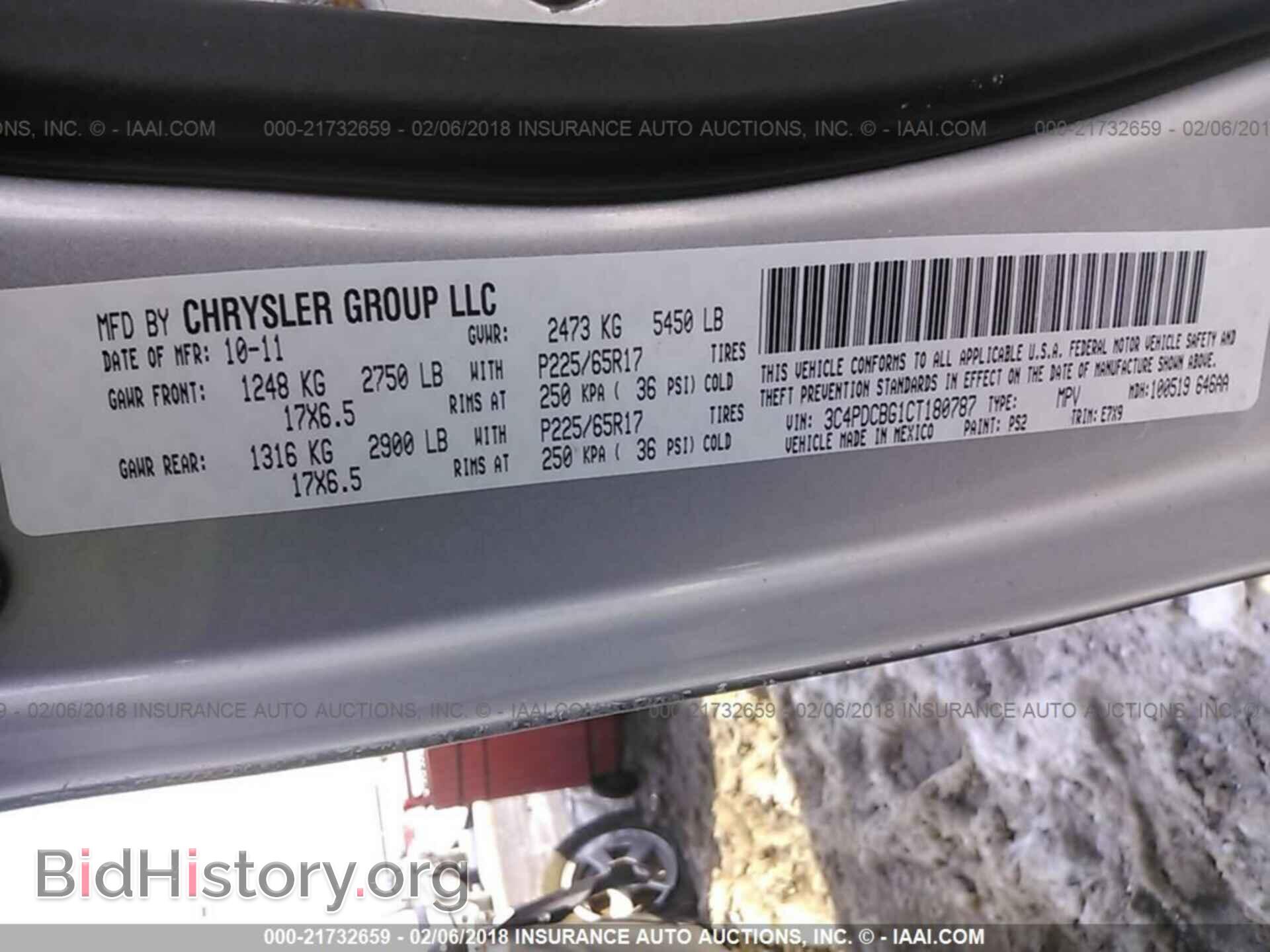 2012 Dodge Journey - VIN: 3C4PDCBG1CT180787 - Фото 9