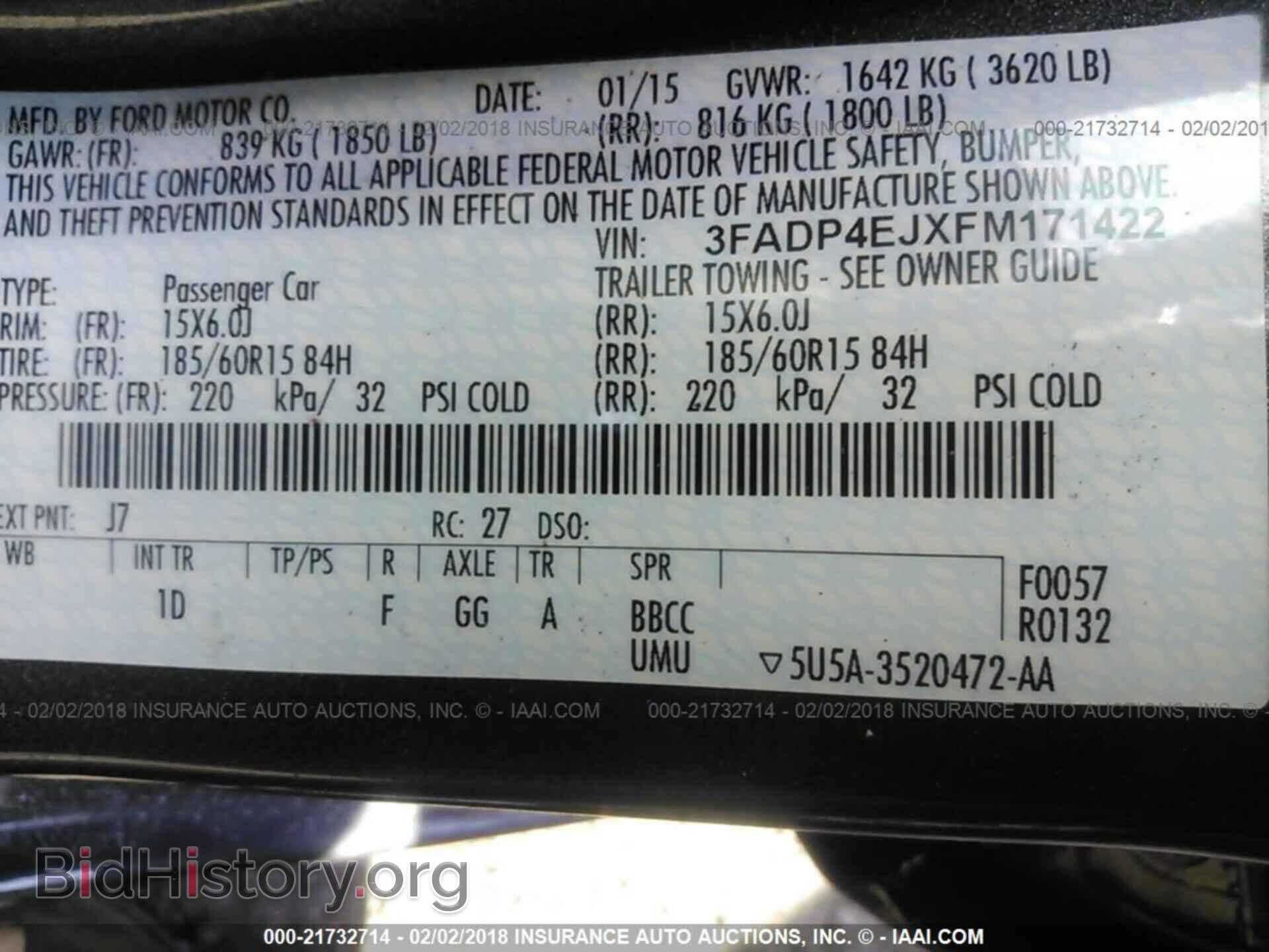 2015 Ford Fiesta - VIN: 3FADP4EJXFM171422 - Фото 9