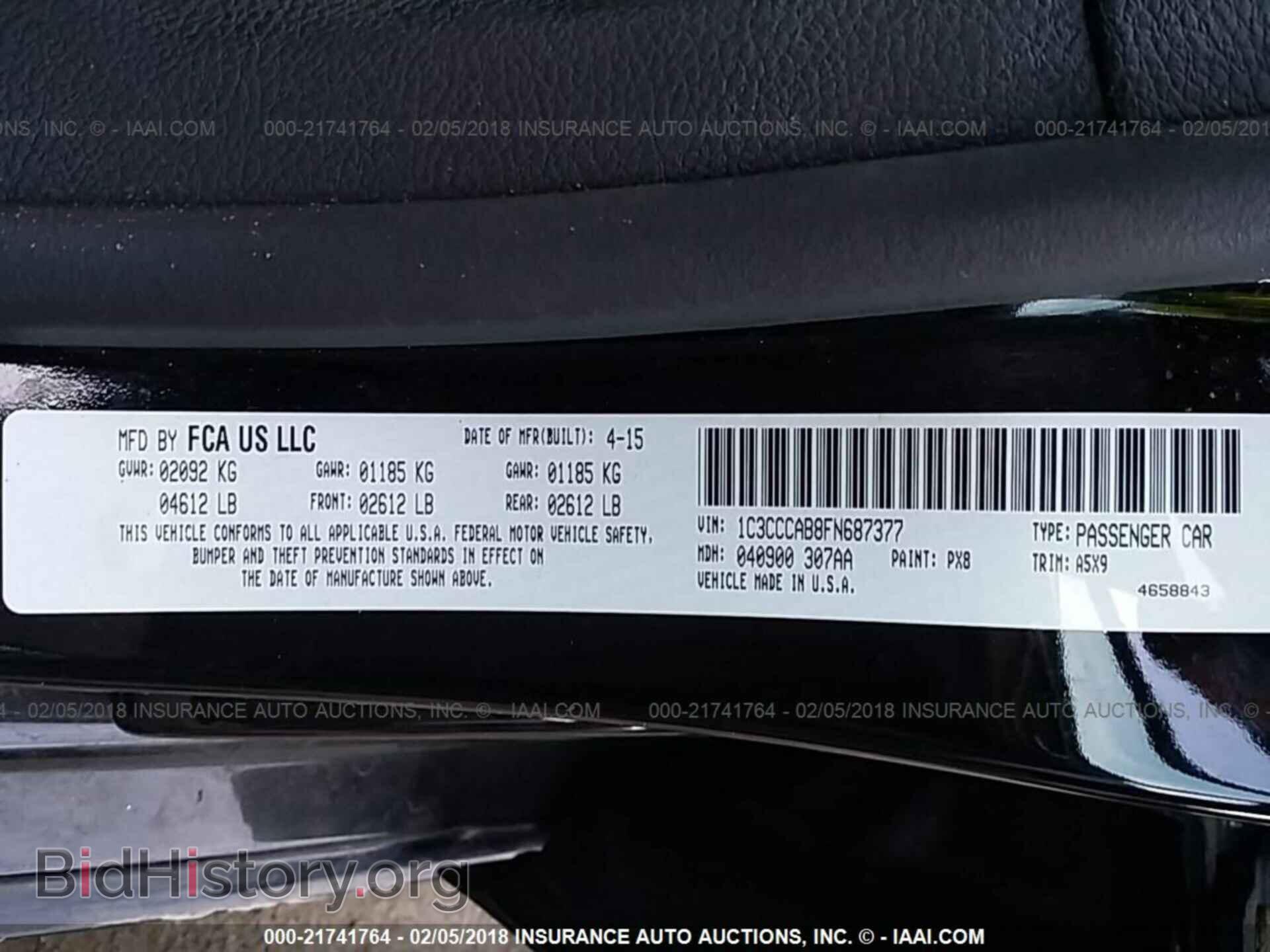 2015 Chrysler 200 - VIN: 1C3CCCAB8FN687377 - Photo 9