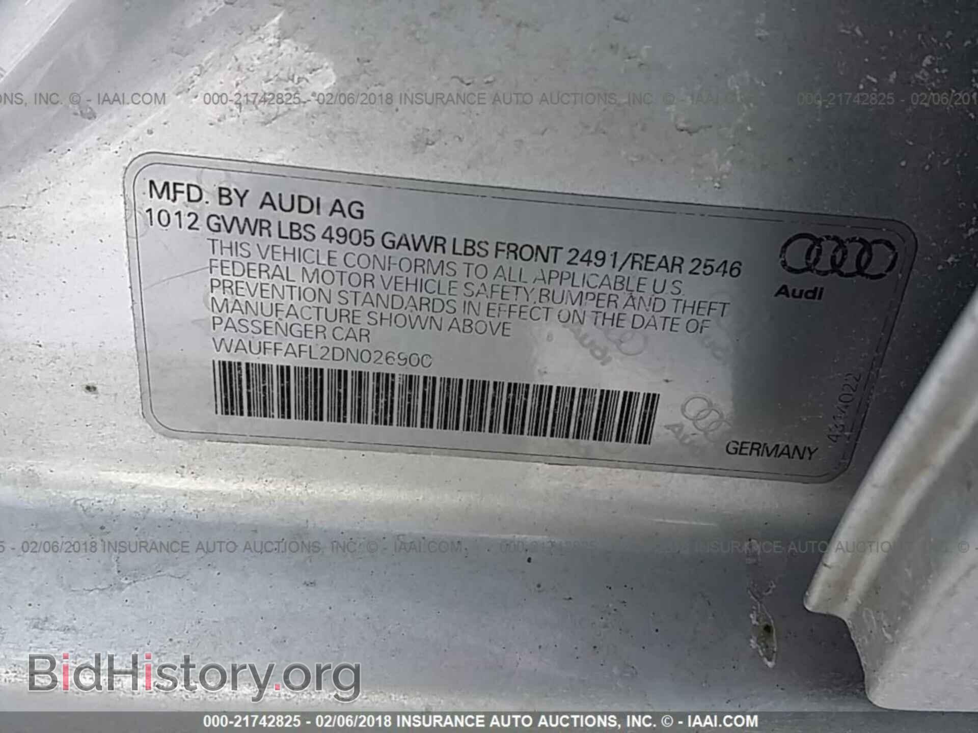 2013 Audi A4 - VIN: WAUFFAFL2DN026900 - Фото 9
