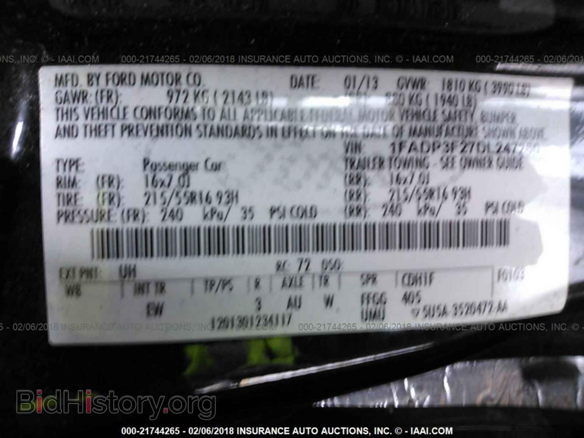 2013 Ford Focus - VIN: 1FADP3F27DL247260 - Фото 9
