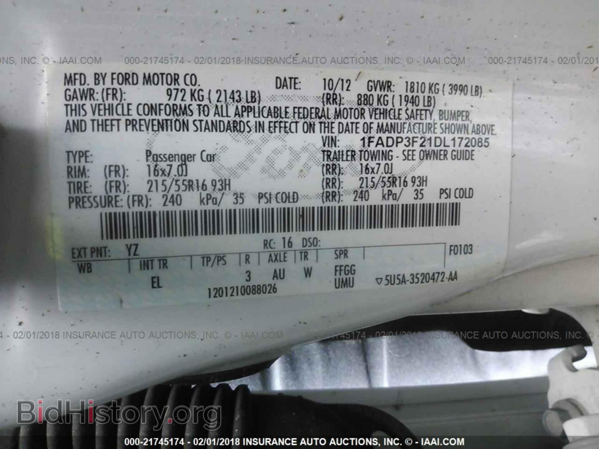 2013 Ford Focus - VIN: 1FADP3F21DL172085 - Фото 9