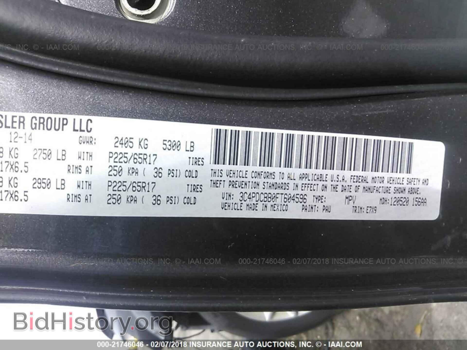 2015 Dodge Journey - VIN: 3C4PDCBB0FT604596 - Photo 9