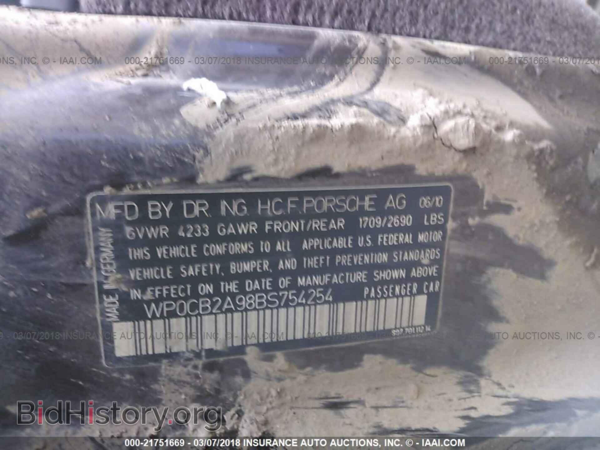 2011 Porsche 911 - VIN: WP0CB2A98BS754254 - Фото 9