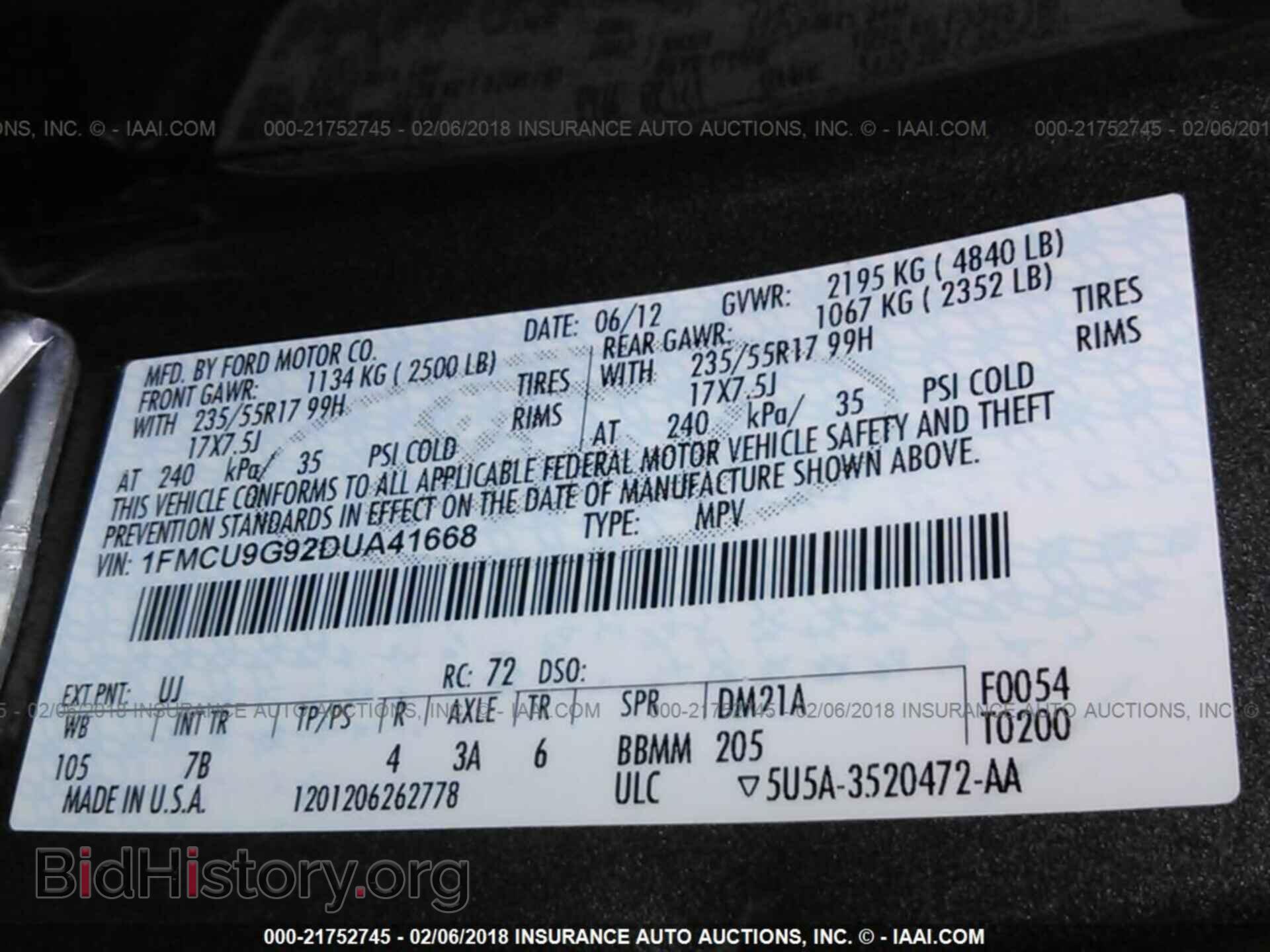 2013 Ford Escape - VIN: 1FMCU9G92DUA41668 - Photo 9