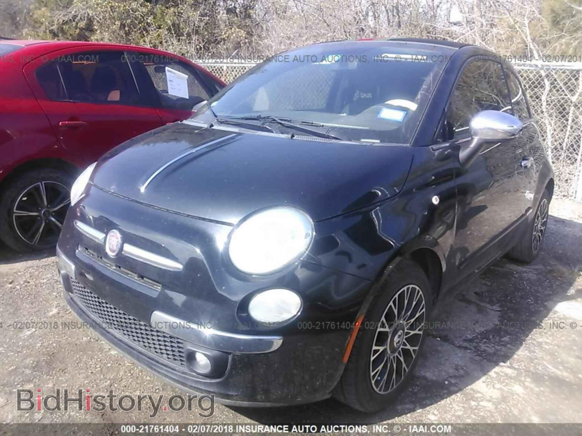 2012 Fiat 500 - VIN: 3C3CFFER5CT224981 - Фото 2