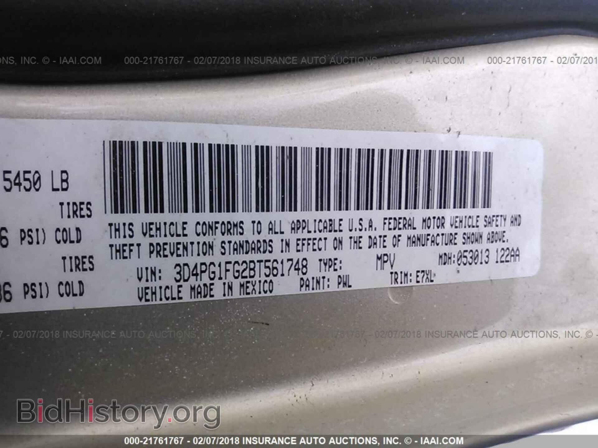 2011 Dodge Journey - VIN: 3D4PG1FG2BT561748 - Фото 9