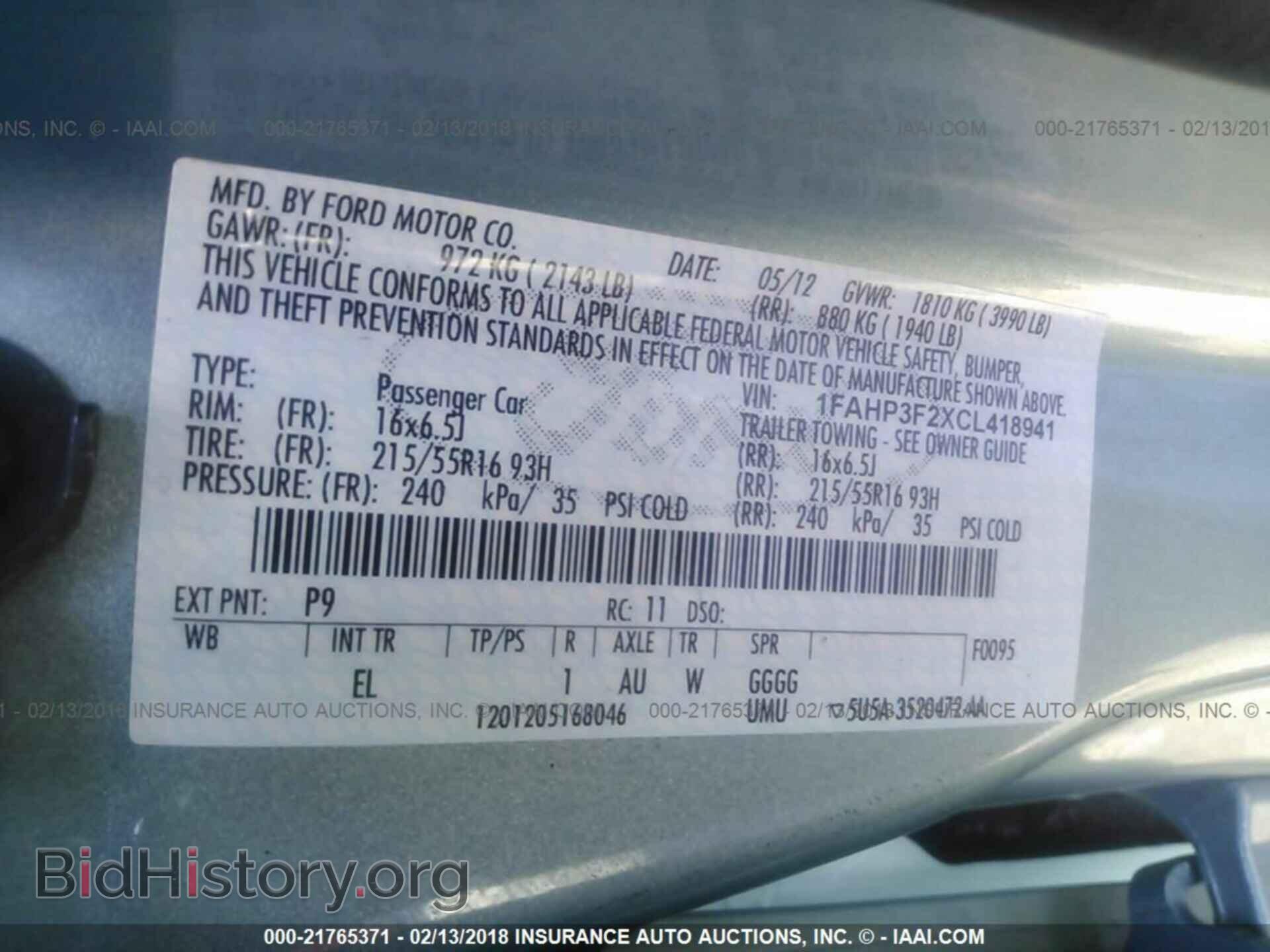 2012 Ford Focus - VIN: 1FAHP3F2XCL418941 - Photo 9