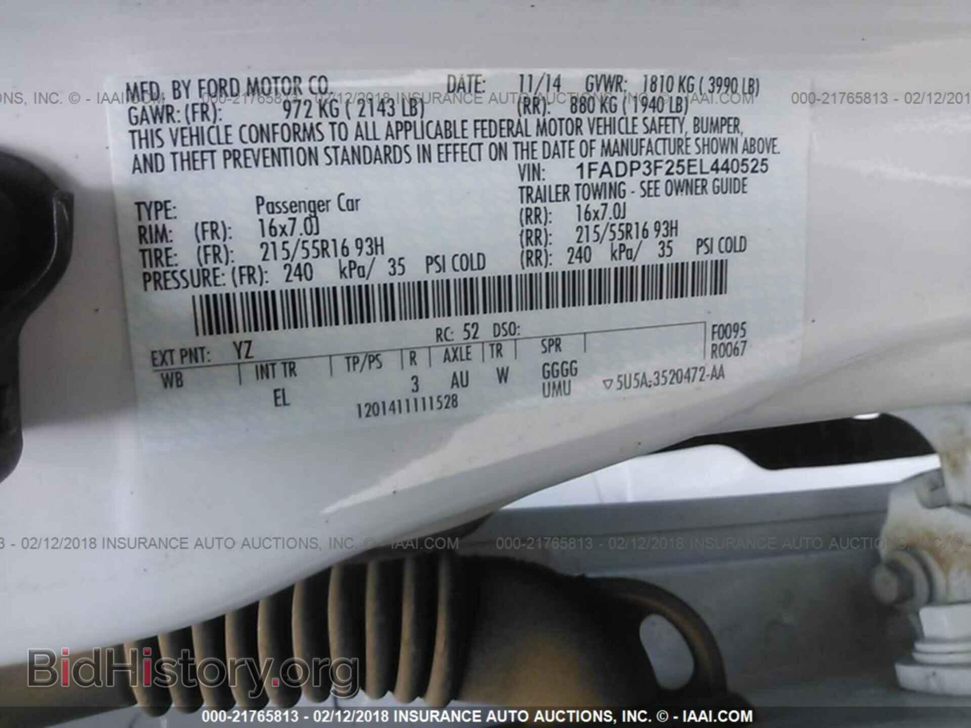 2014 Ford Focus - VIN: 1FADP3F25EL440525 - Фото 9
