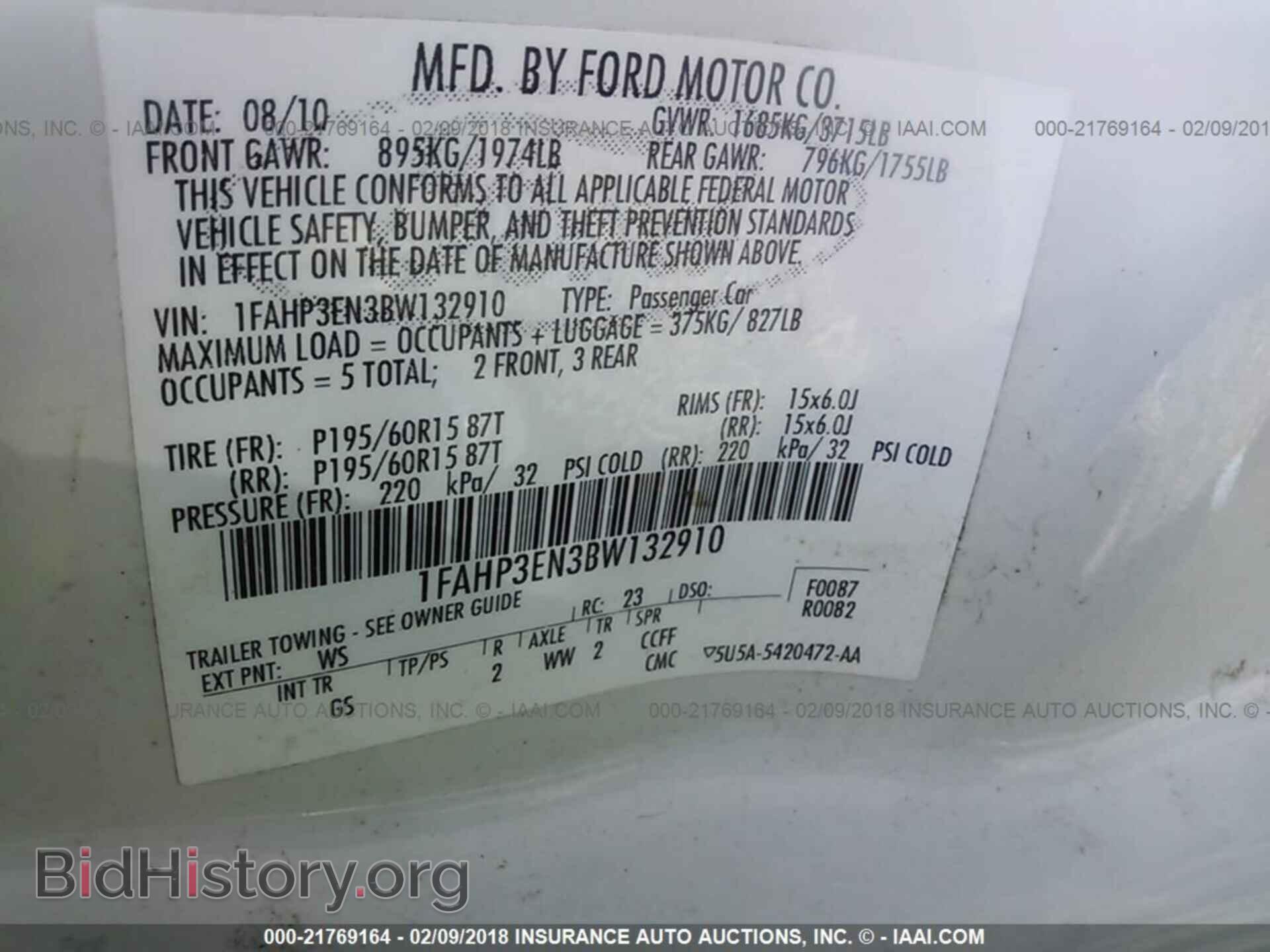 2011 Ford Focus - VIN: 1FAHP3EN3BW132910 - Фото 9